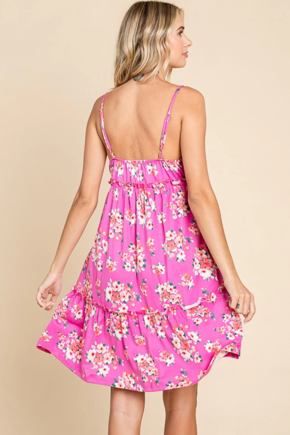 Culture Code Full Size Floral Ruffled Cami Dress - Image 2