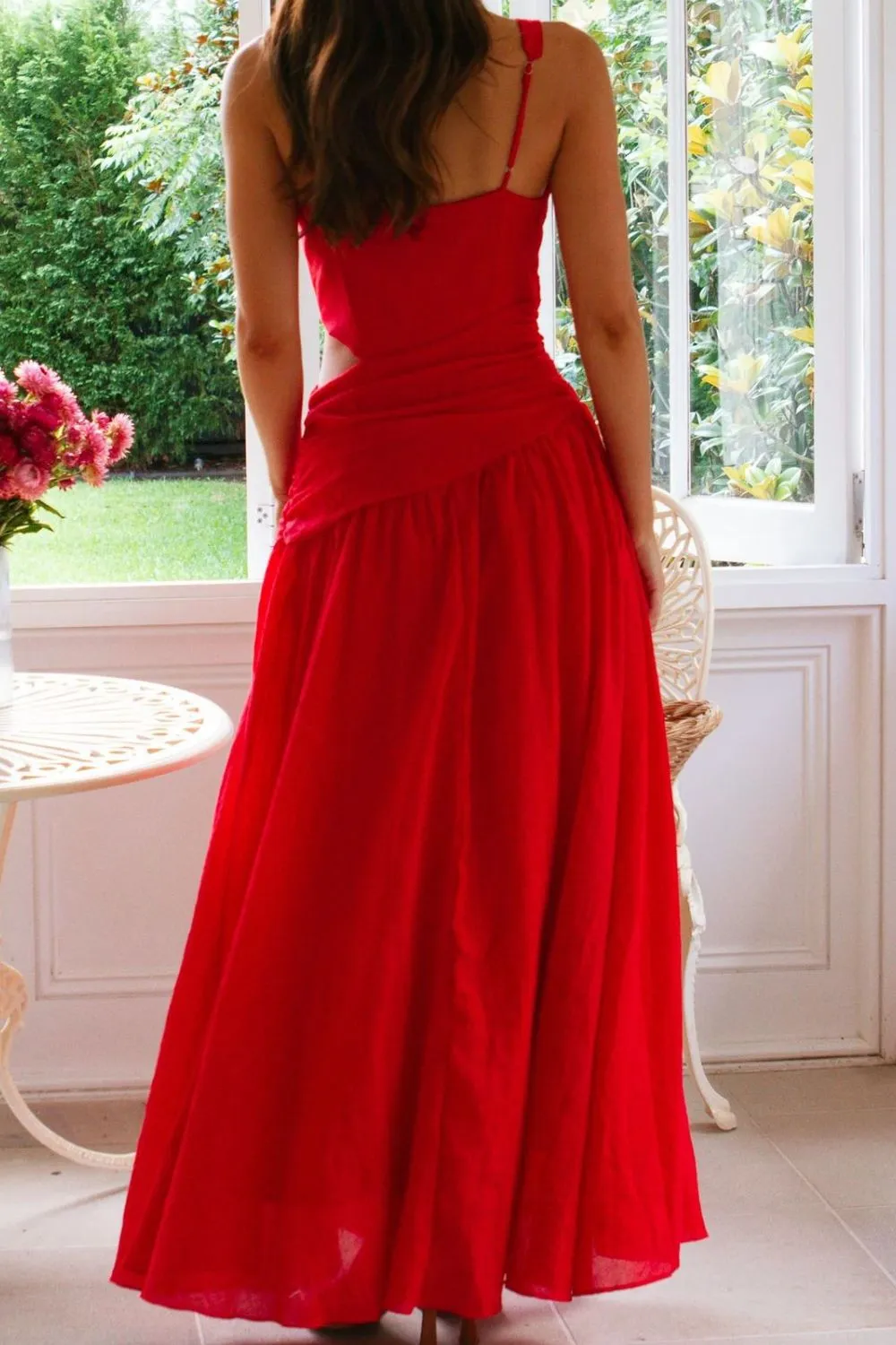 Cutout Back V-Neck Dress - Image 14