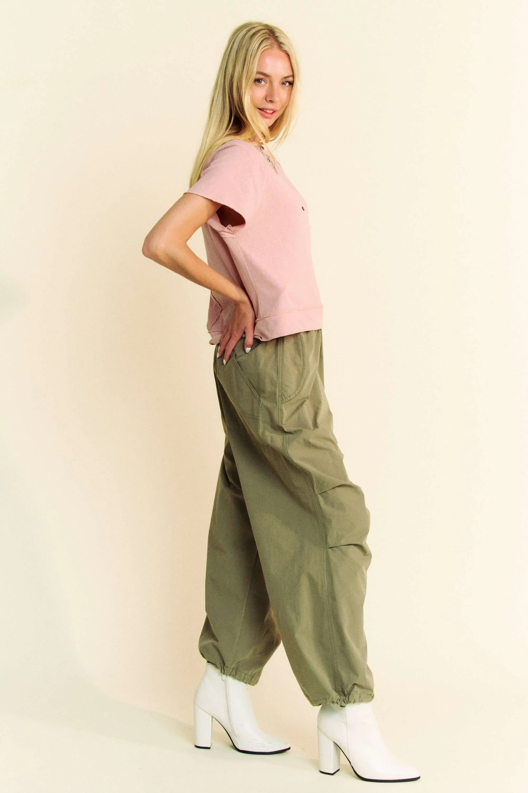 Davi & Dani Breezy Knit Fabric Short Sleeve T-shirt Top - Image 6