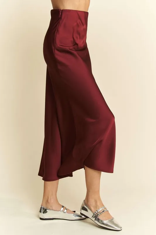 Davi & Dani High Waist Midi Skirt - Image 2