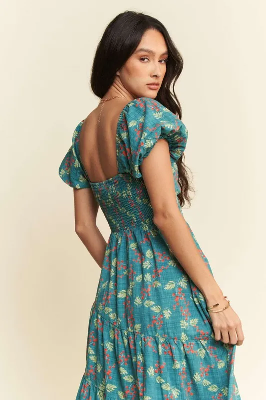 Davi & Dani Lightweight Sweetheart Neck Textured Tiered Maxi Dress - Image 10