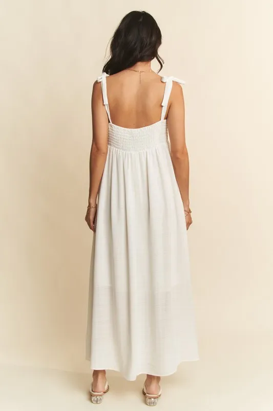 Davi & Dani Smocked Sleeveless Maxi Cami Dress - Image 2