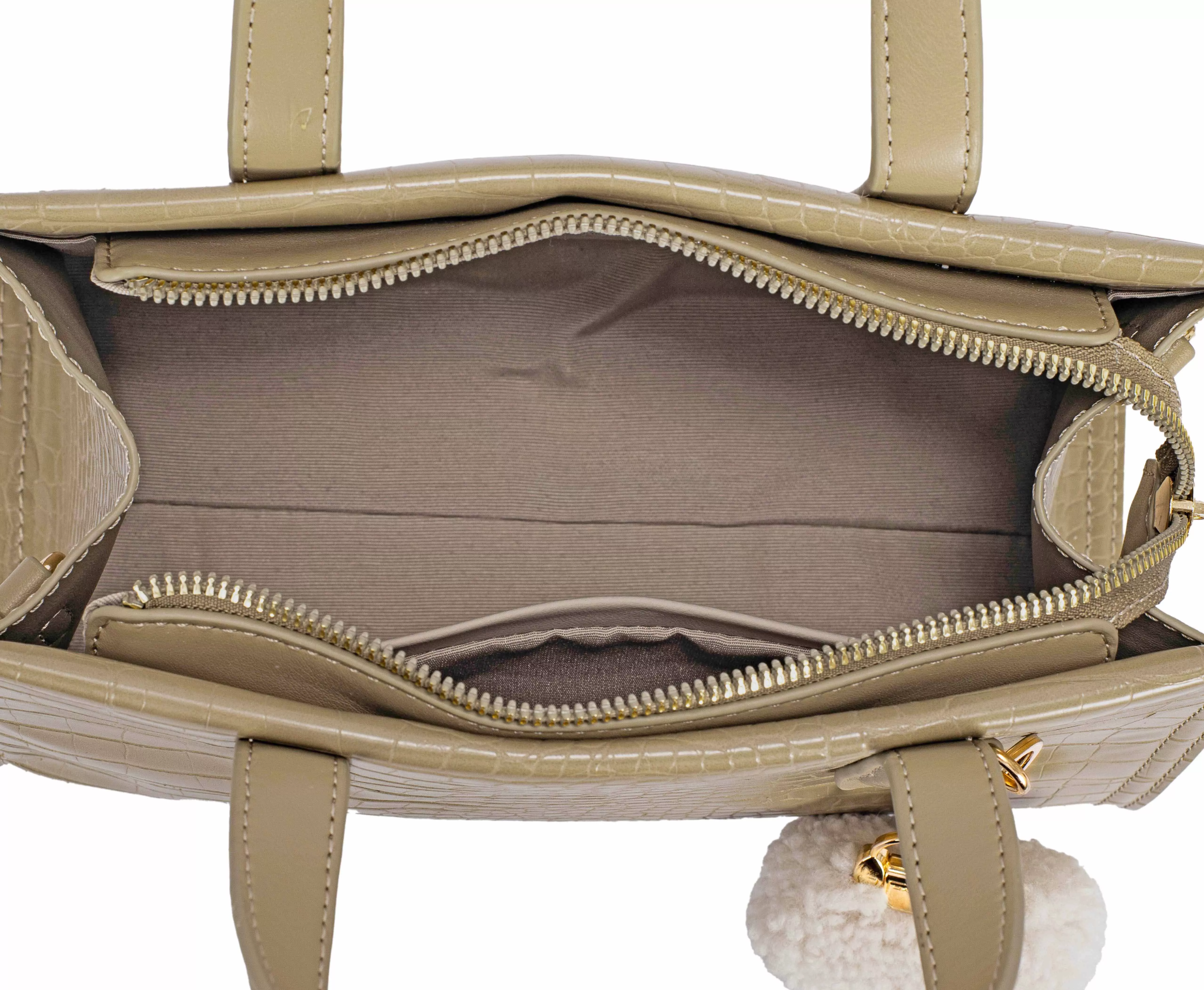 David Jones Crocodile Pattern Handbag - Image 4