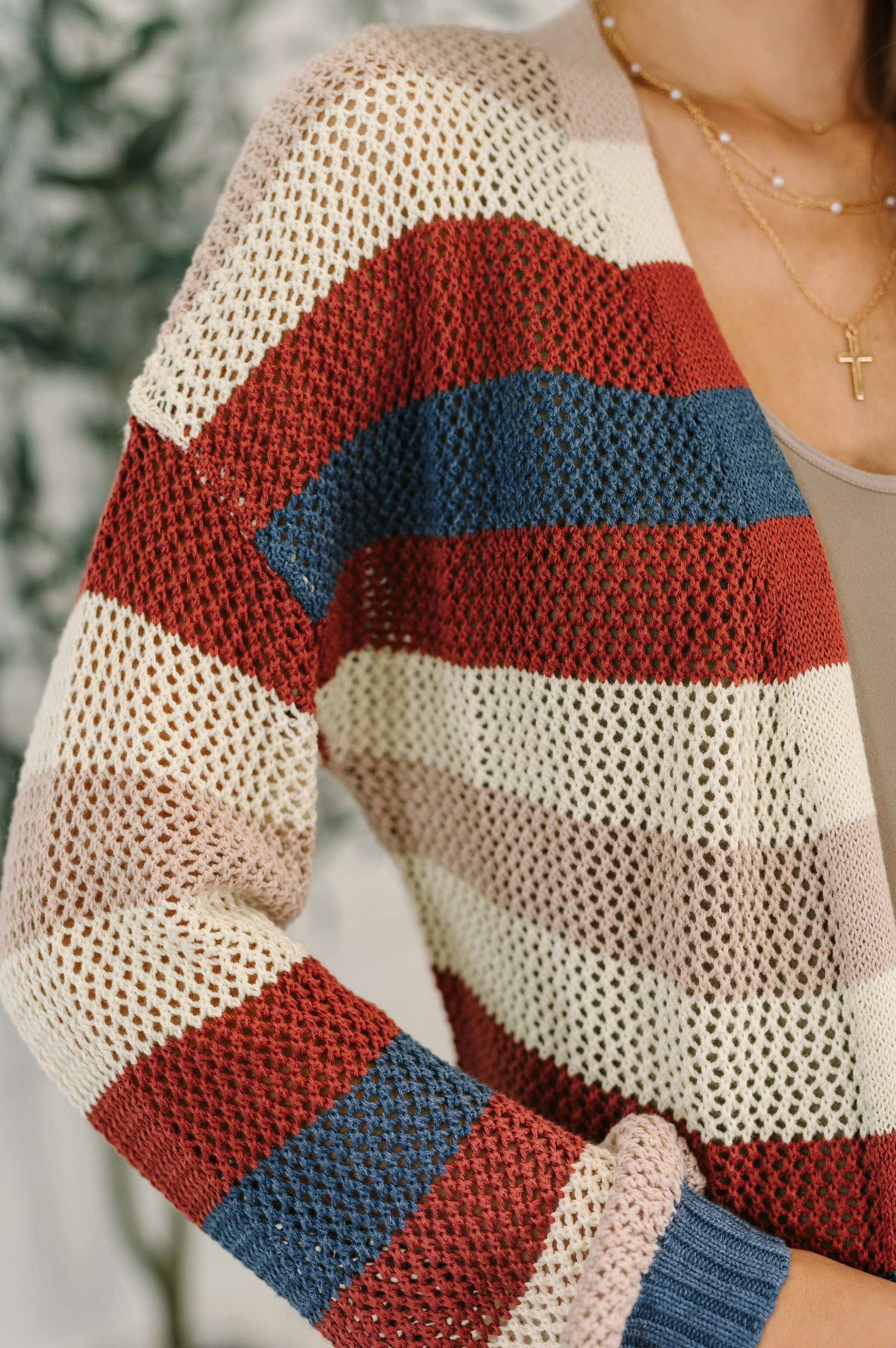 Definitely Dapper Striped Knit Cardigan - Image 2