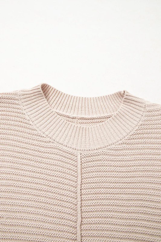 Delaney Texture Knitted Puff Sleeve Sweater - Image 28
