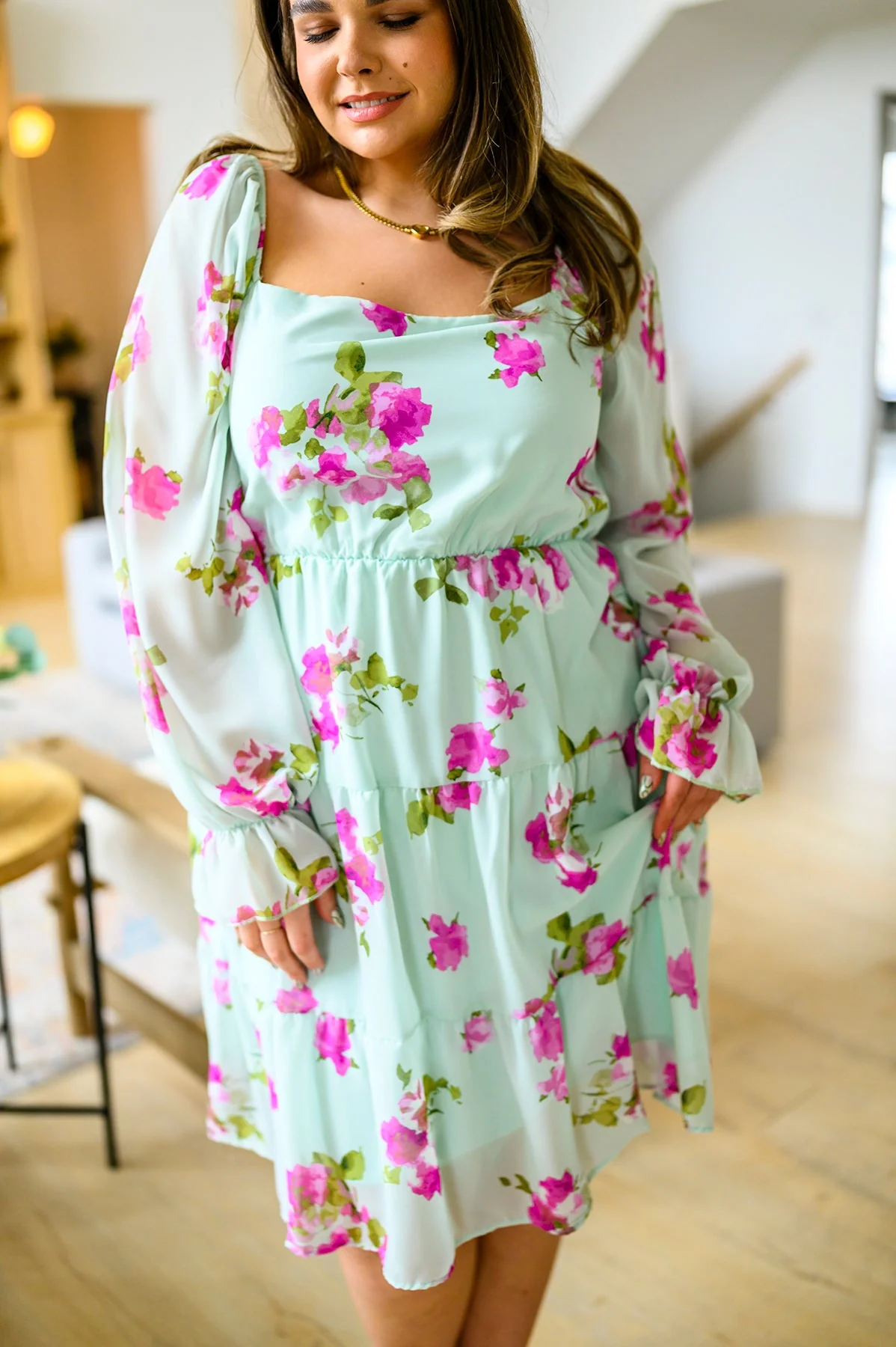 Delightfully Yours Floral Dress - Image 4