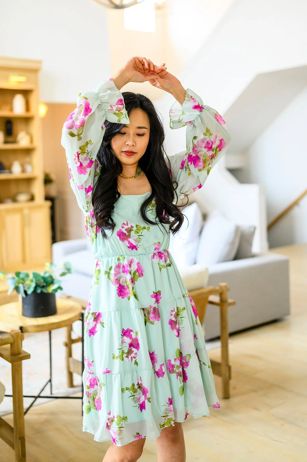 Delightfully Yours Floral Dress - Image 7