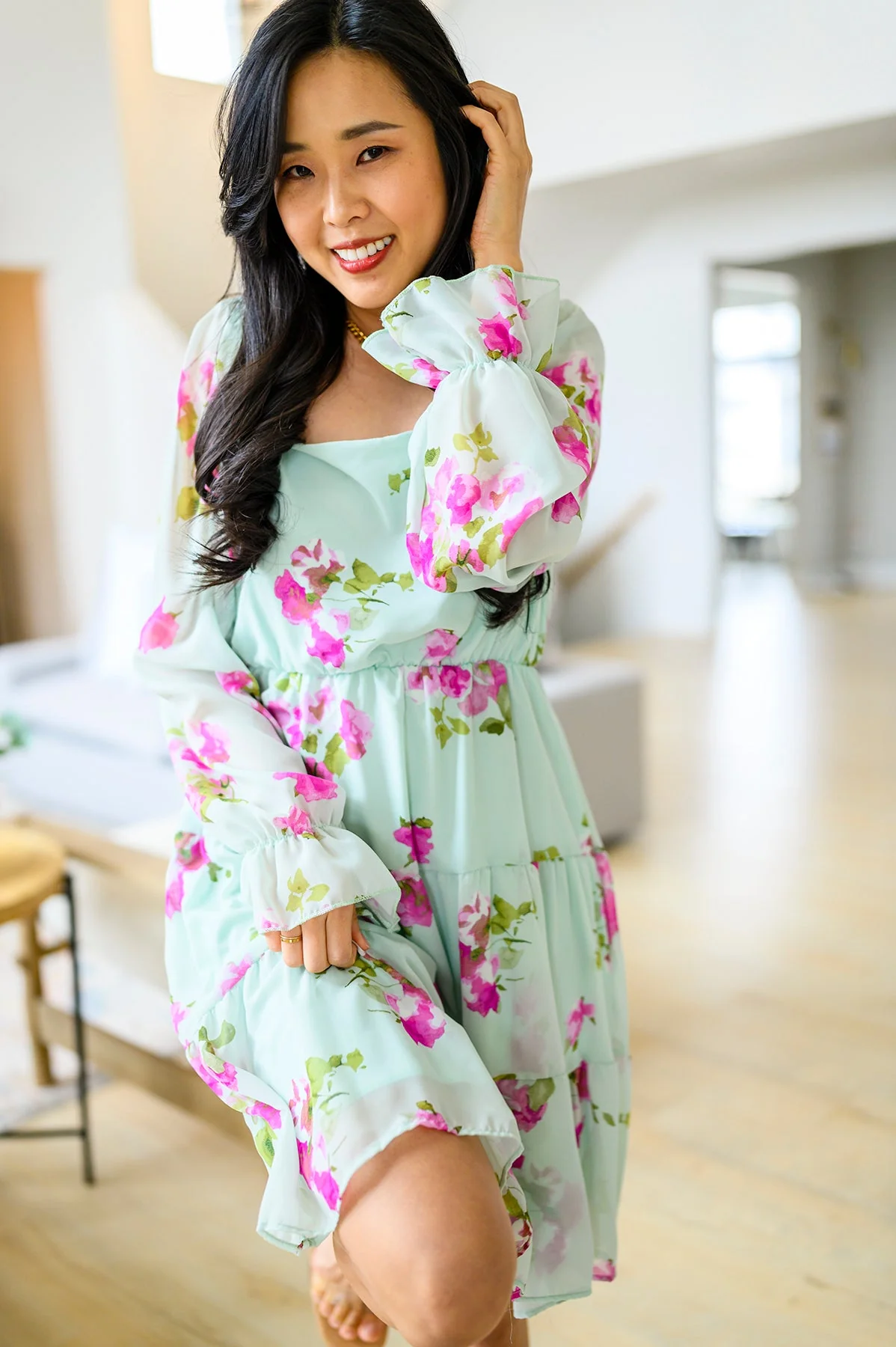 Delightfully Yours Floral Dress - Image 9