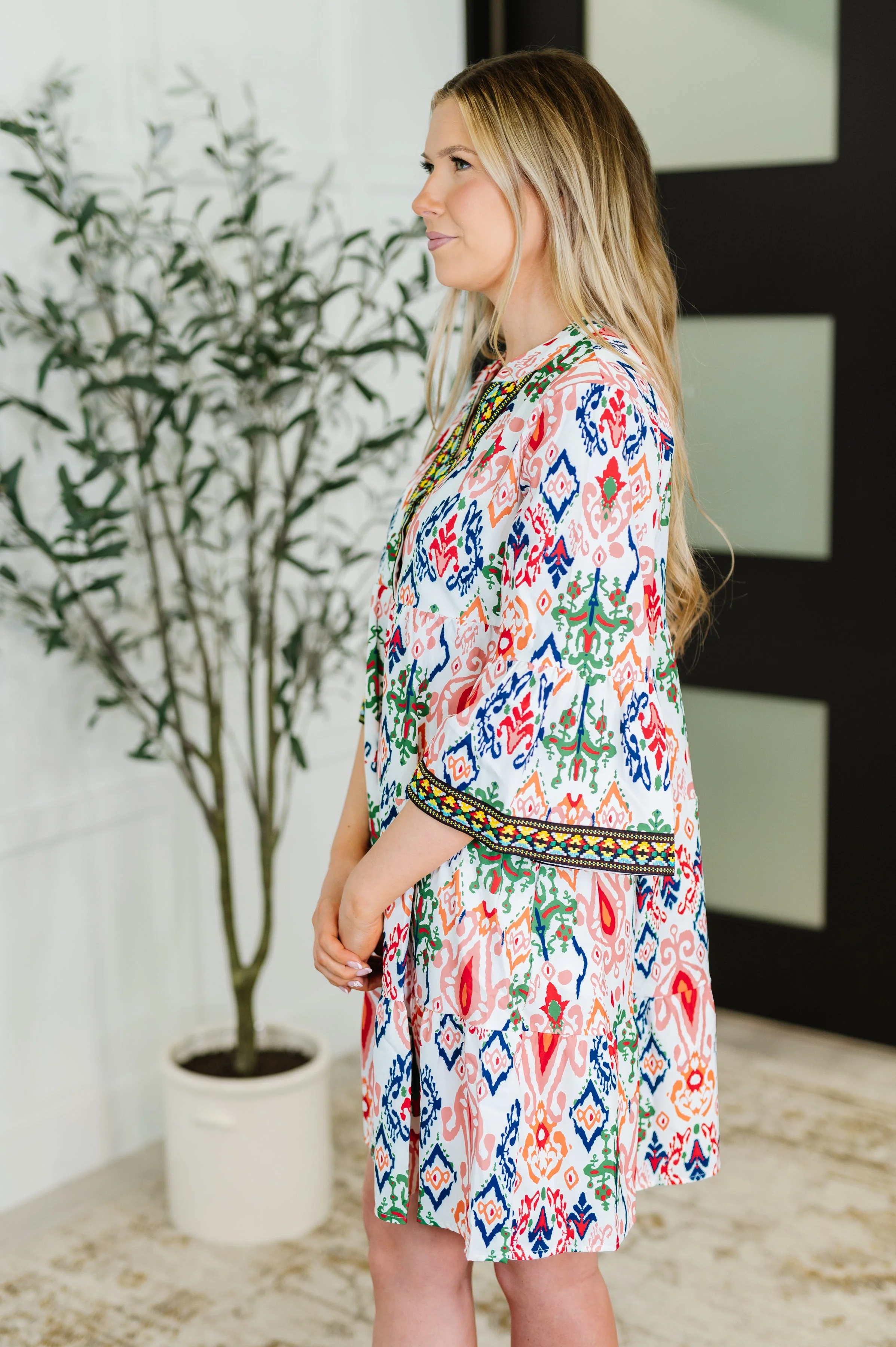 Depend on Me Boho Tiered Dress - Image 4