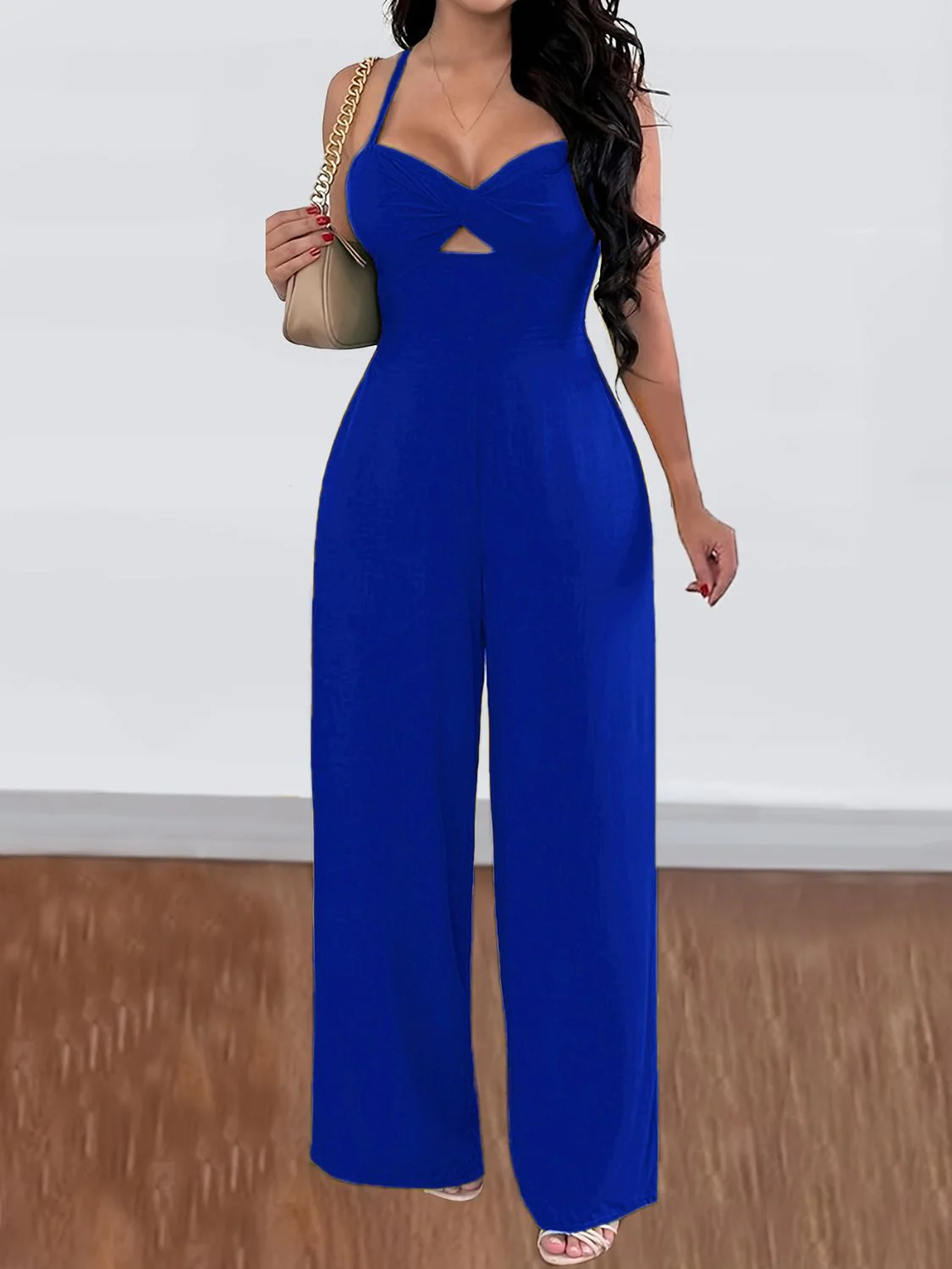 Devine Tie Back Backless Crisscross Jumpsuit - Image 27