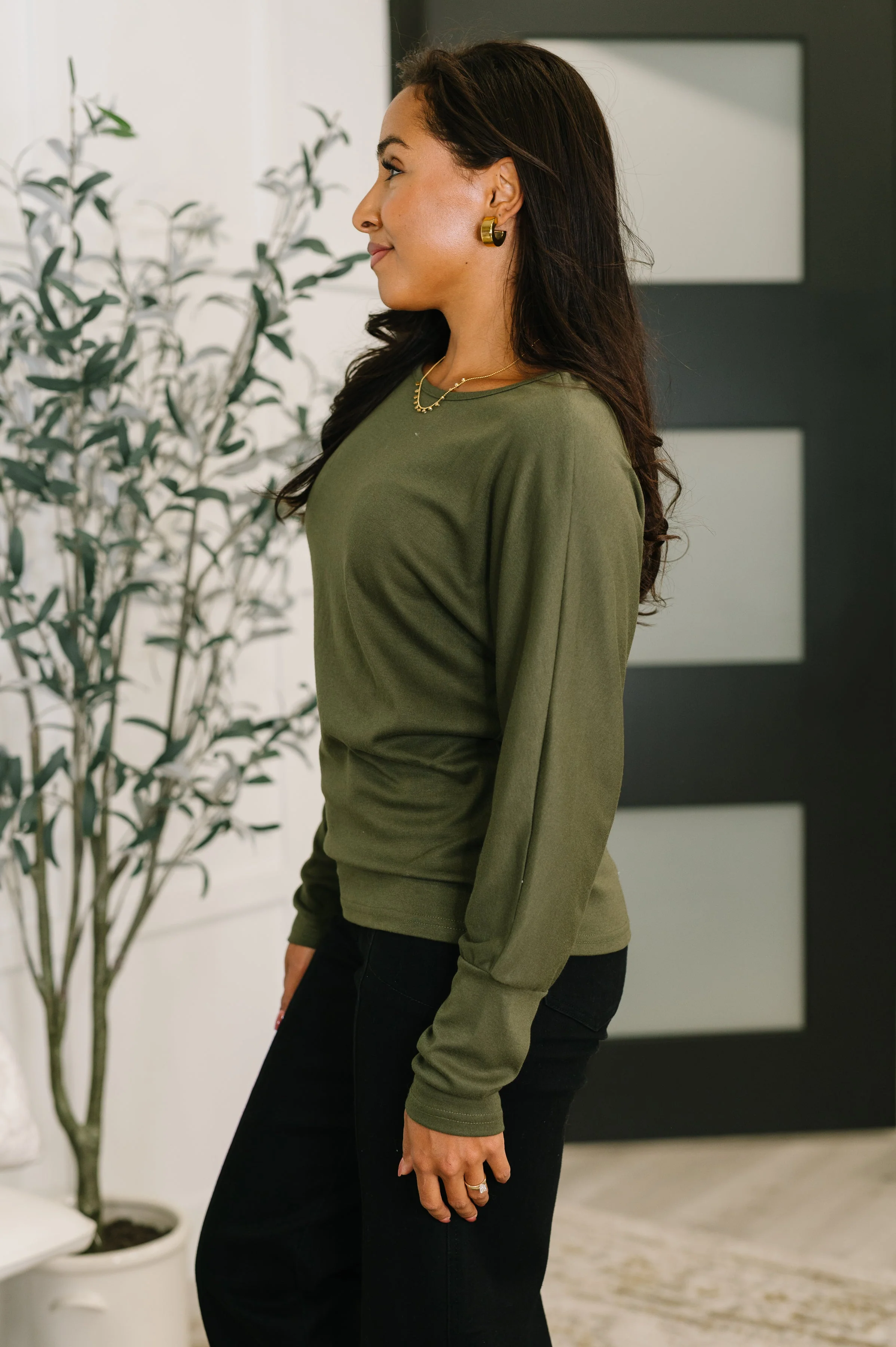 Dinner Plans Dolman Long Sleeve - Image 4