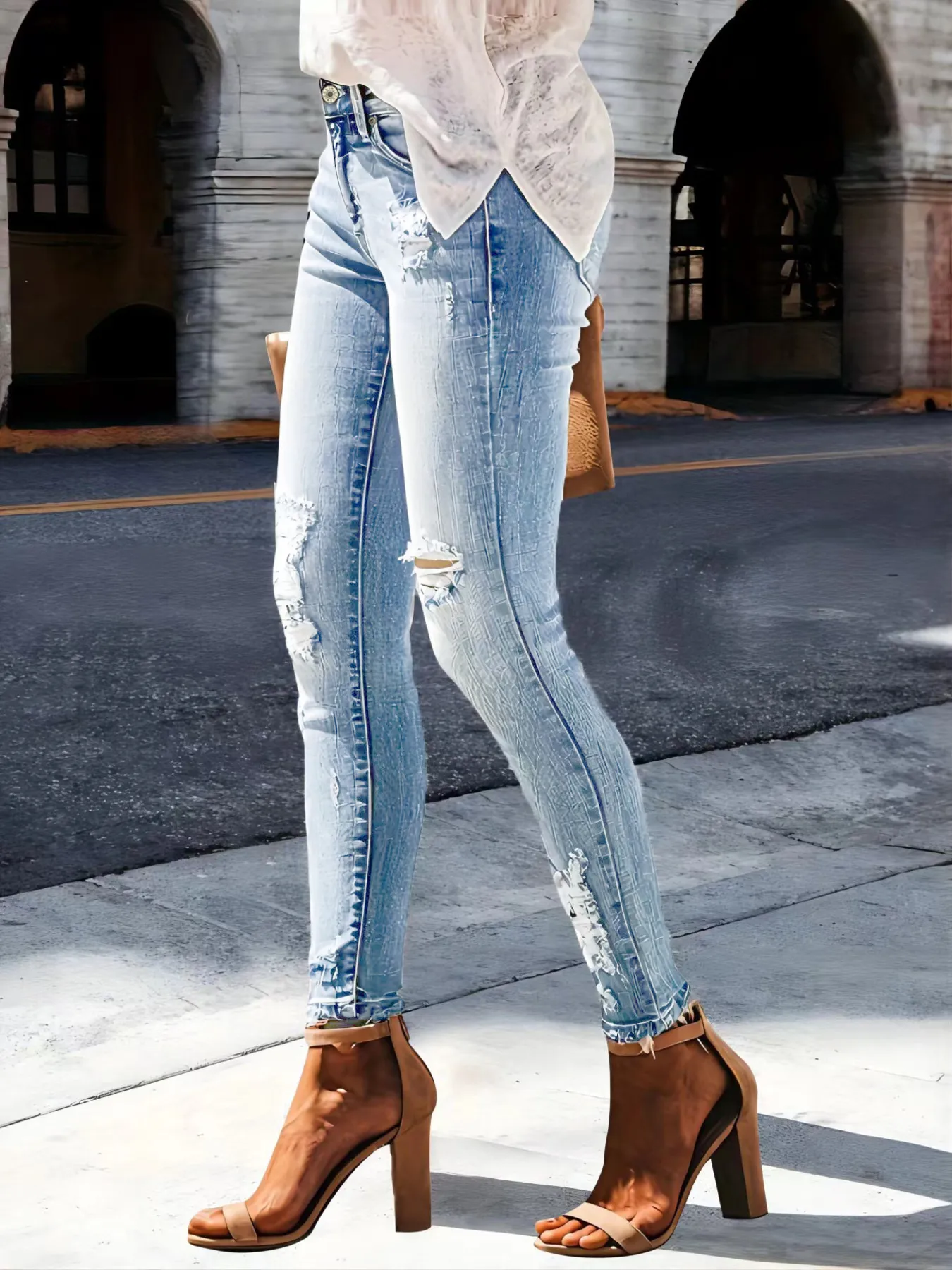 Distressed Skinny Jeans - Image 10
