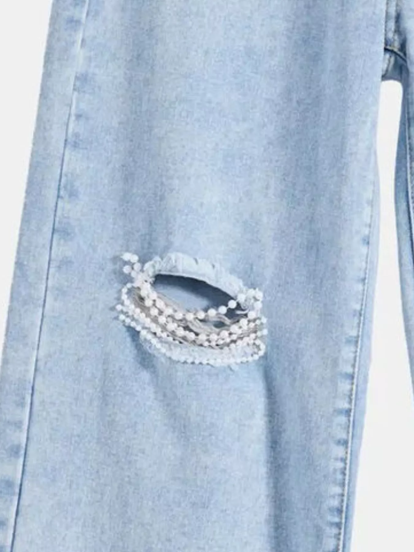 Distressed Wide Leg Jeans - Image 8
