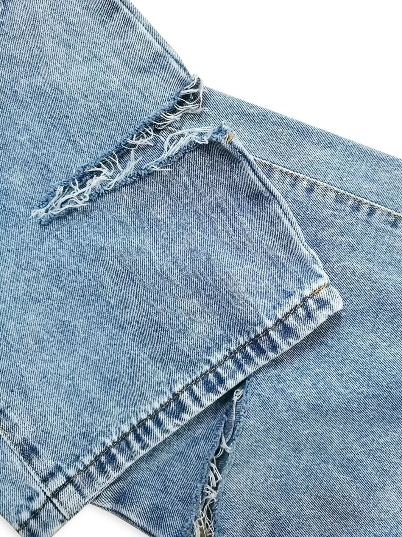 Distressed Wide Leg Jeans - Image 10