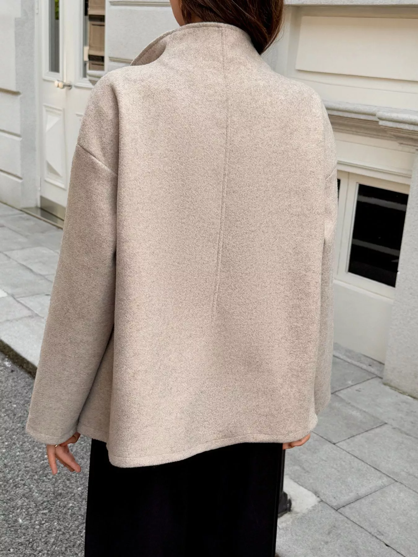 Double-Breasted Dropped Shoulder Jacket - Image 5
