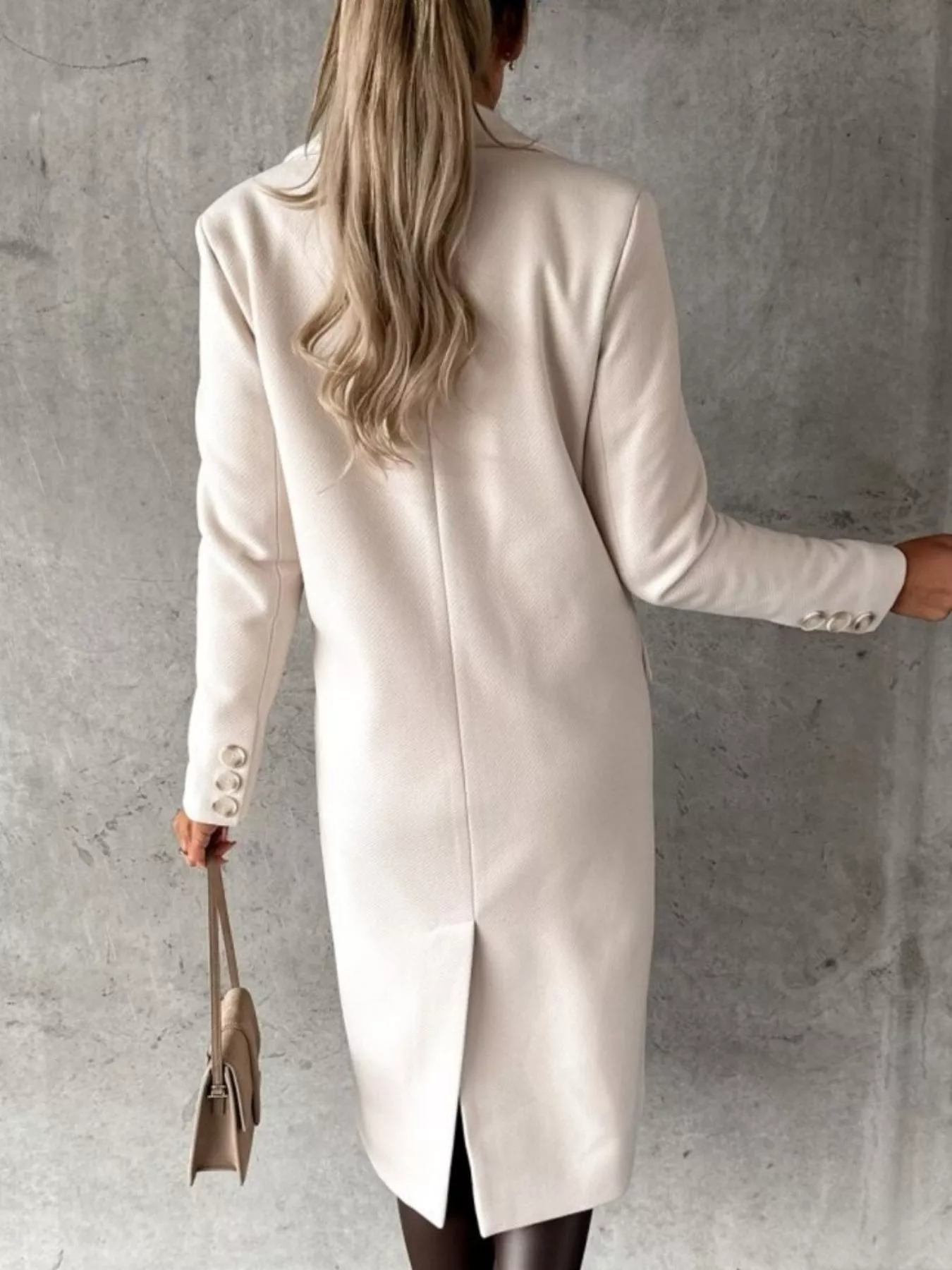 Double-Breasted Longline Coat - Image 4