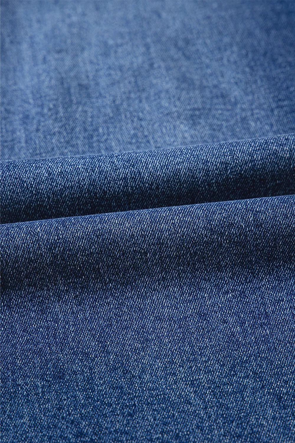 Double Button Zip Fly Straight Leg Jeans - Image 14