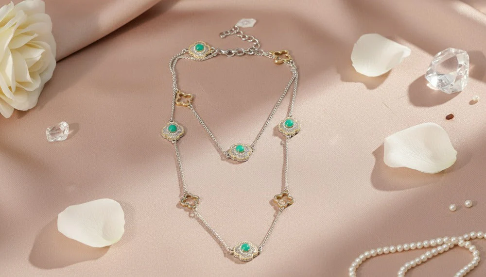 Double Layered Turquoise Necklace