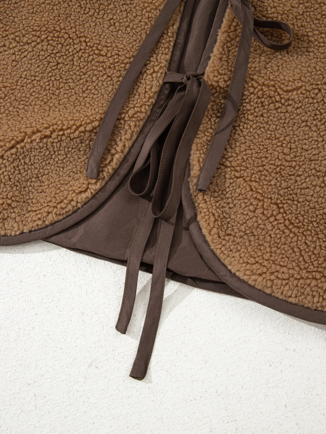 Double Tied Front Vest Coat - Image 9