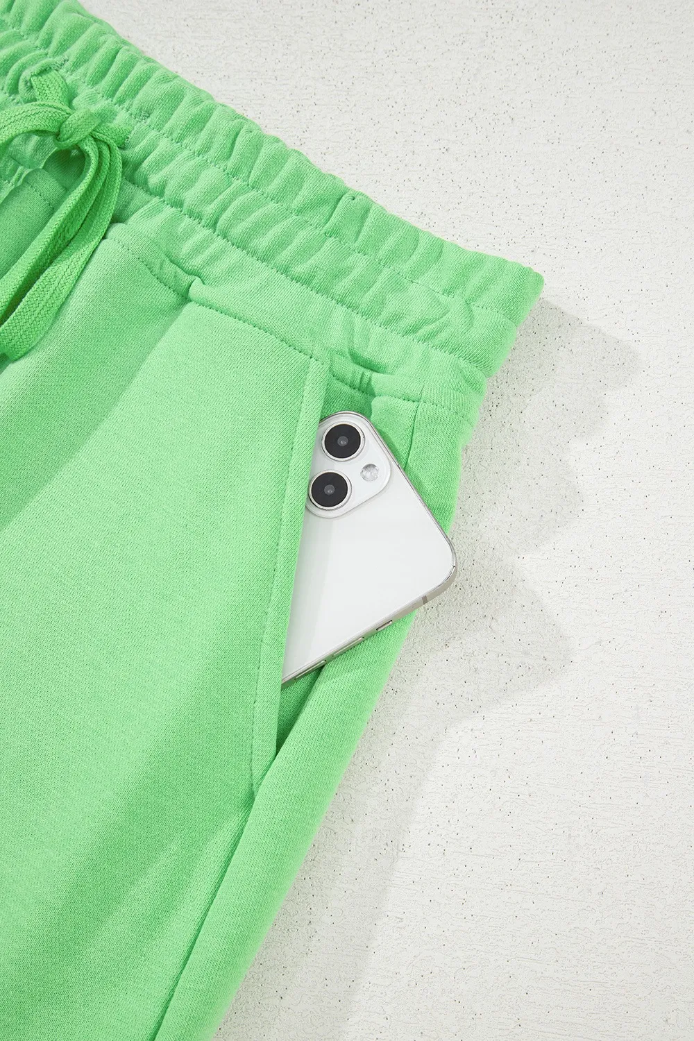 Drawstring Solid Mini Skort - Image 10