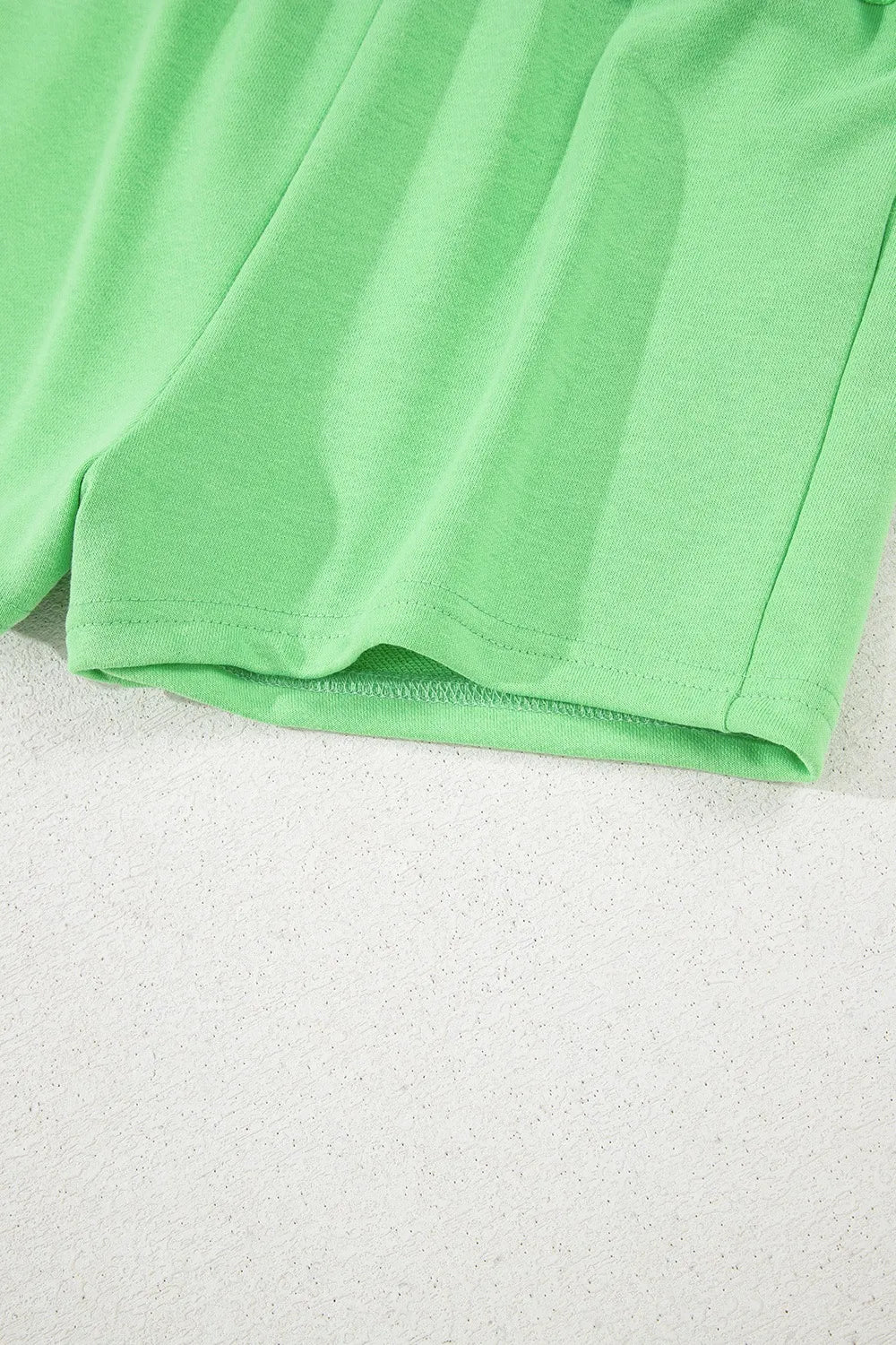 Drawstring Solid Mini Skort - Image 12