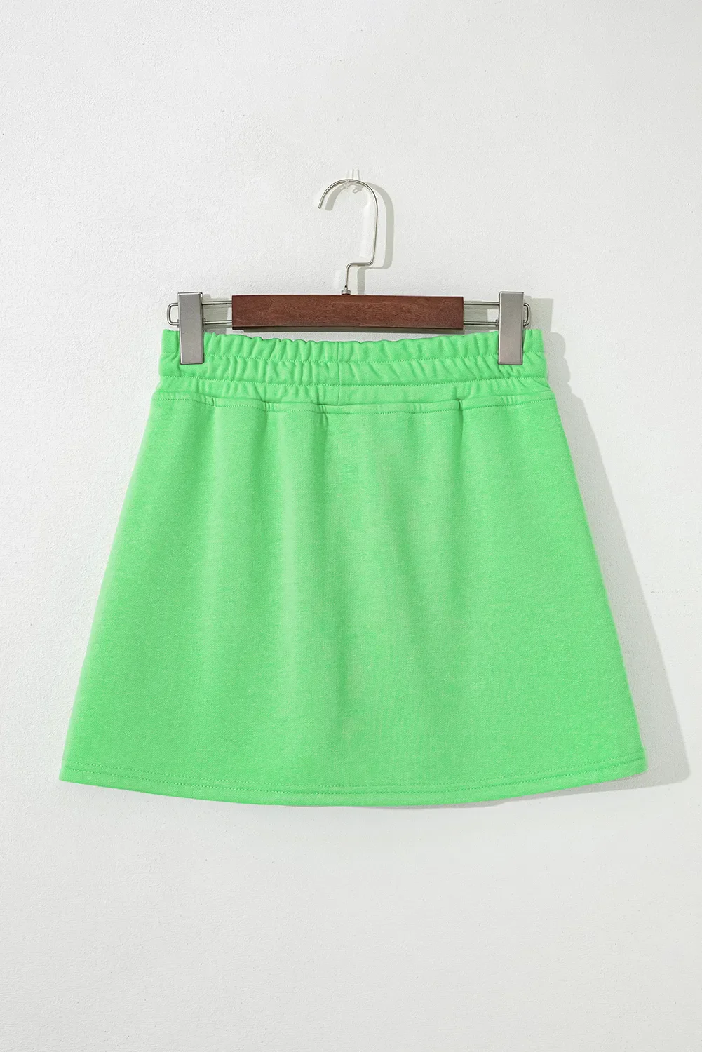 Drawstring Solid Mini Skort - Image 6
