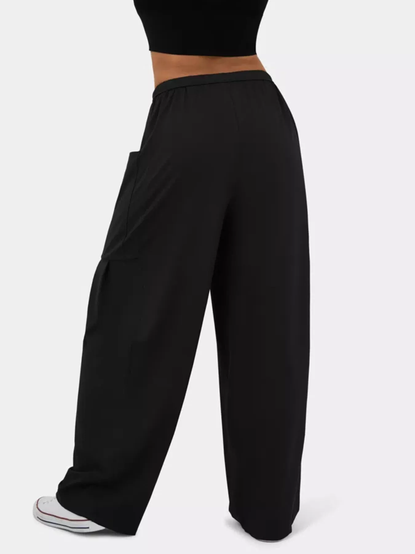 Drawstring Wide Leg Pants - Image 9