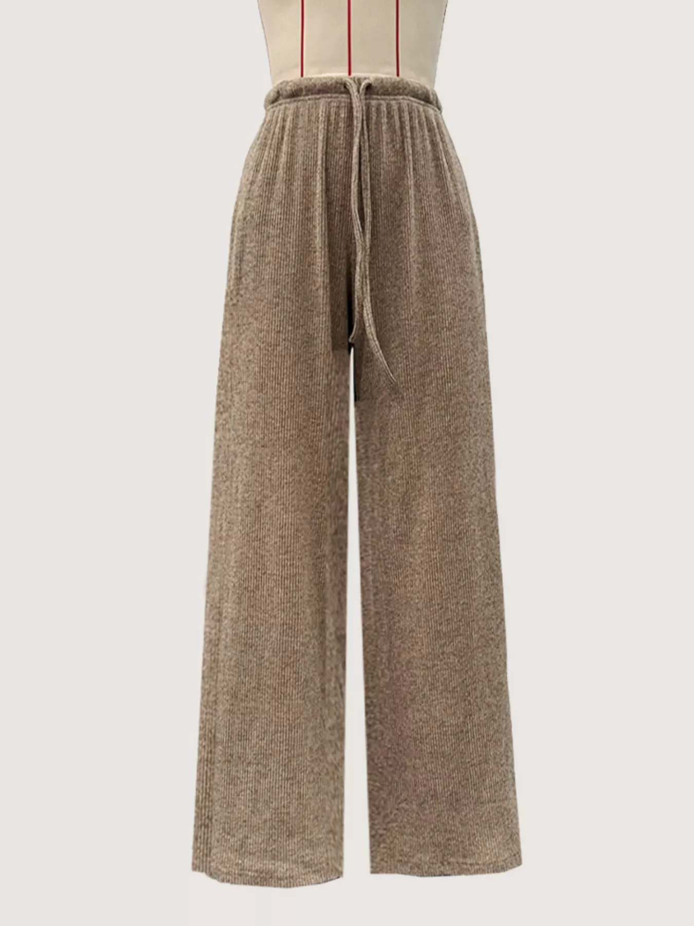 Drawstring Wide Leg Pants - Image 5