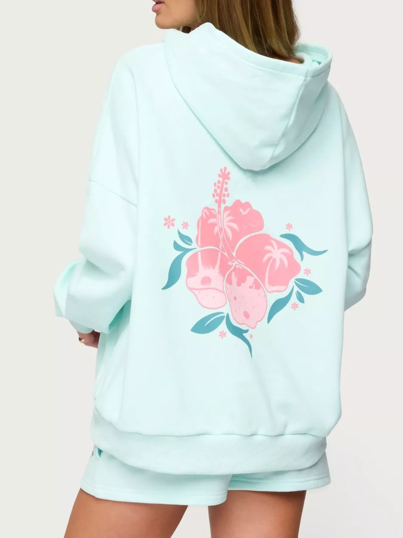 Drop Shoulder Graphic Hoodie with Kangaroo Pocket - Image 17