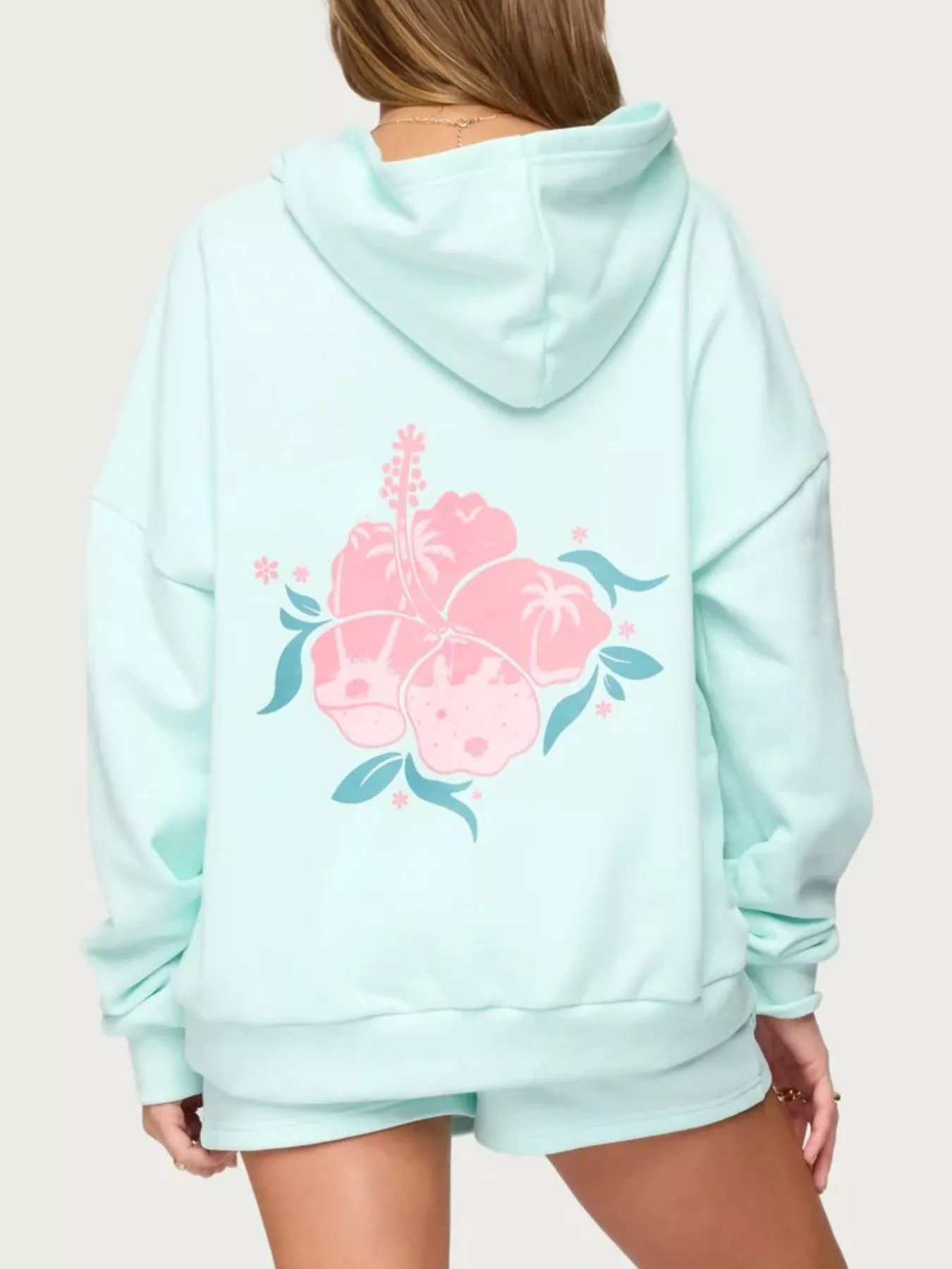 Drop Shoulder Graphic Hoodie with Kangaroo Pocket - Image 18