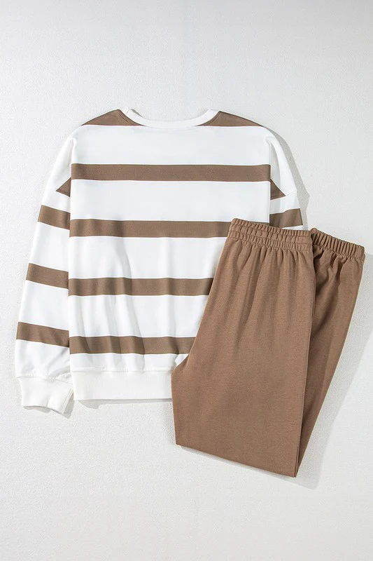 Drop Shoulder Pullover and Jogger Pants Set - Image 13