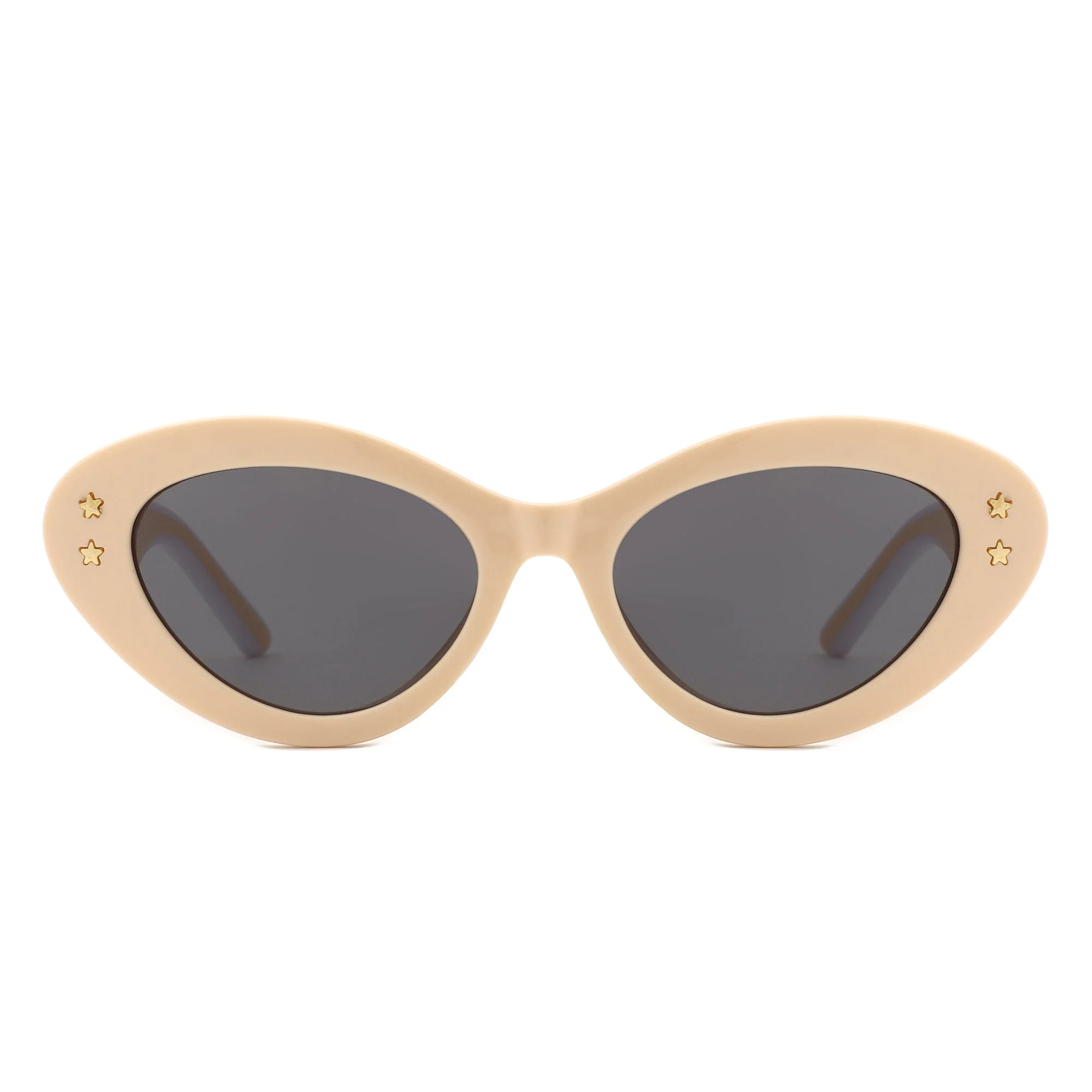 Elandor - Cat Eye Oval Star Designed Sunglasses - Image 7