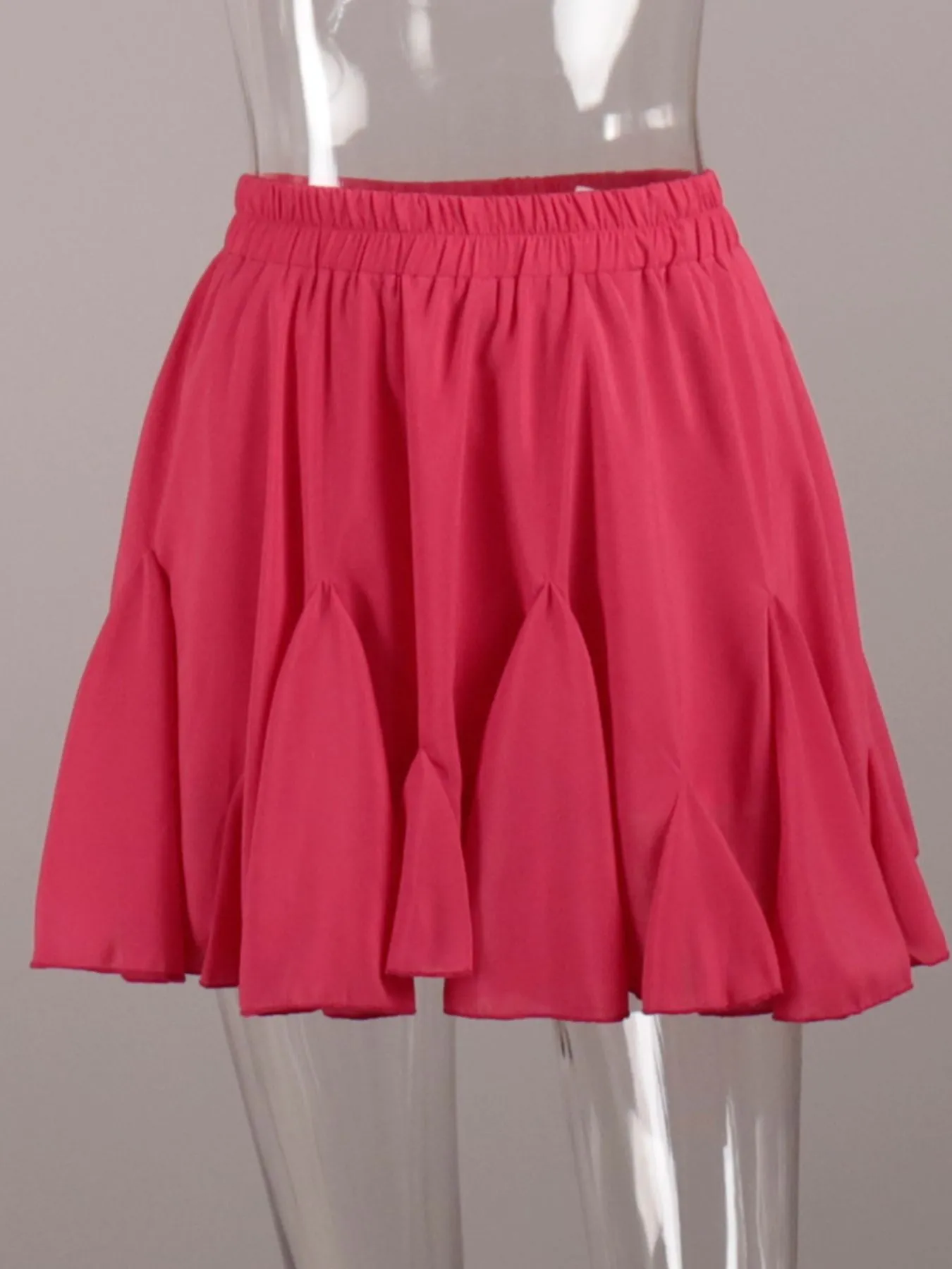 Elastic Waist Ruffled Hem Skirt - Image 21