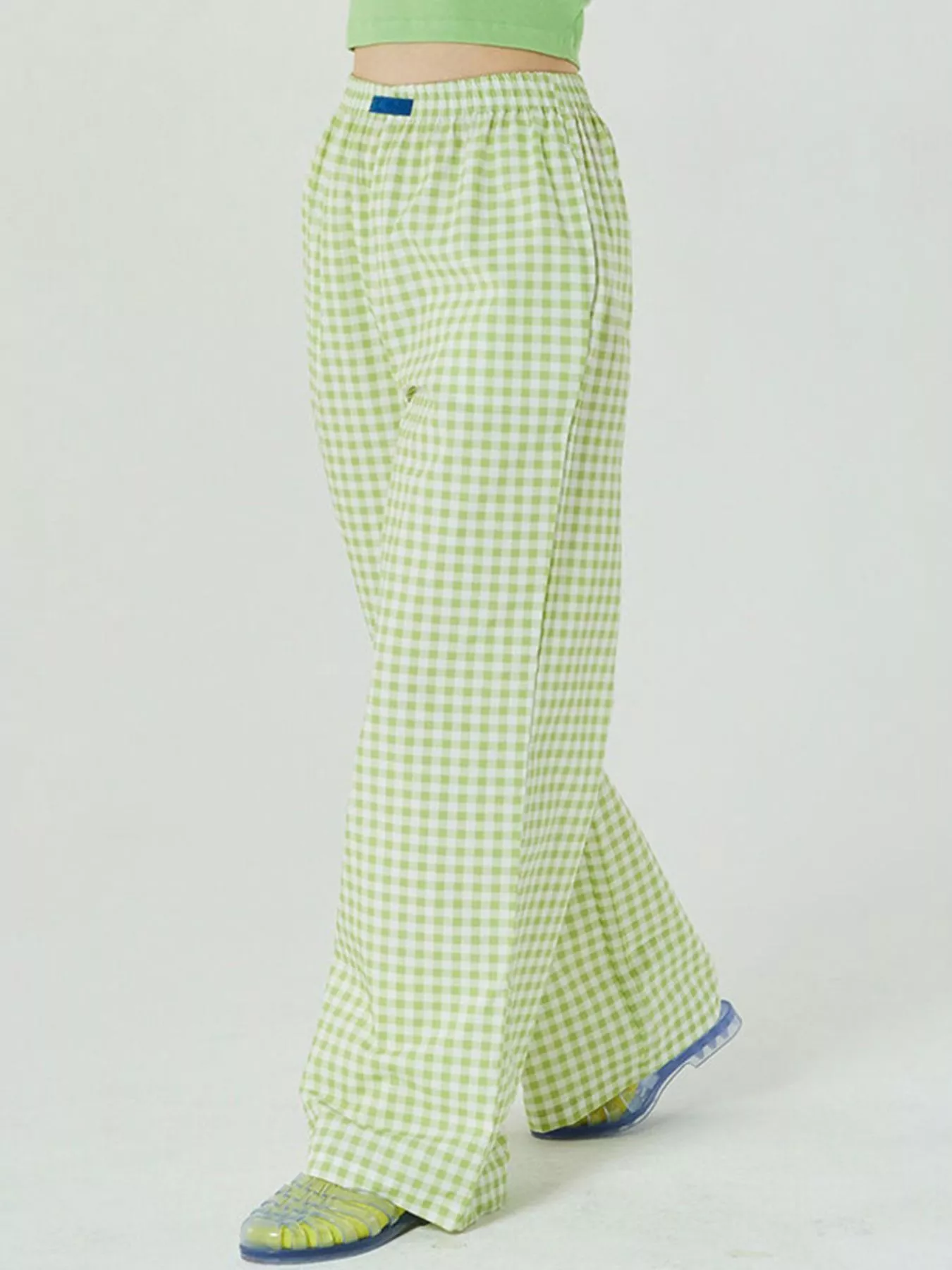 Elastic Waist Wide Leg Pants - Image 7