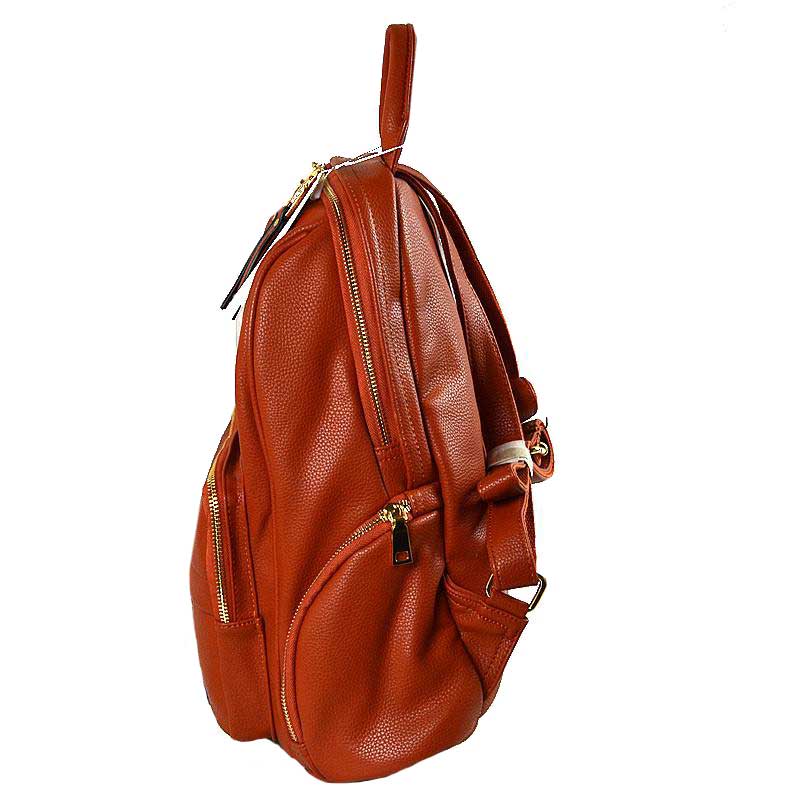 Elegant Soft PU Leather Bag Casual Shoulder Women's Backpack - Image 6