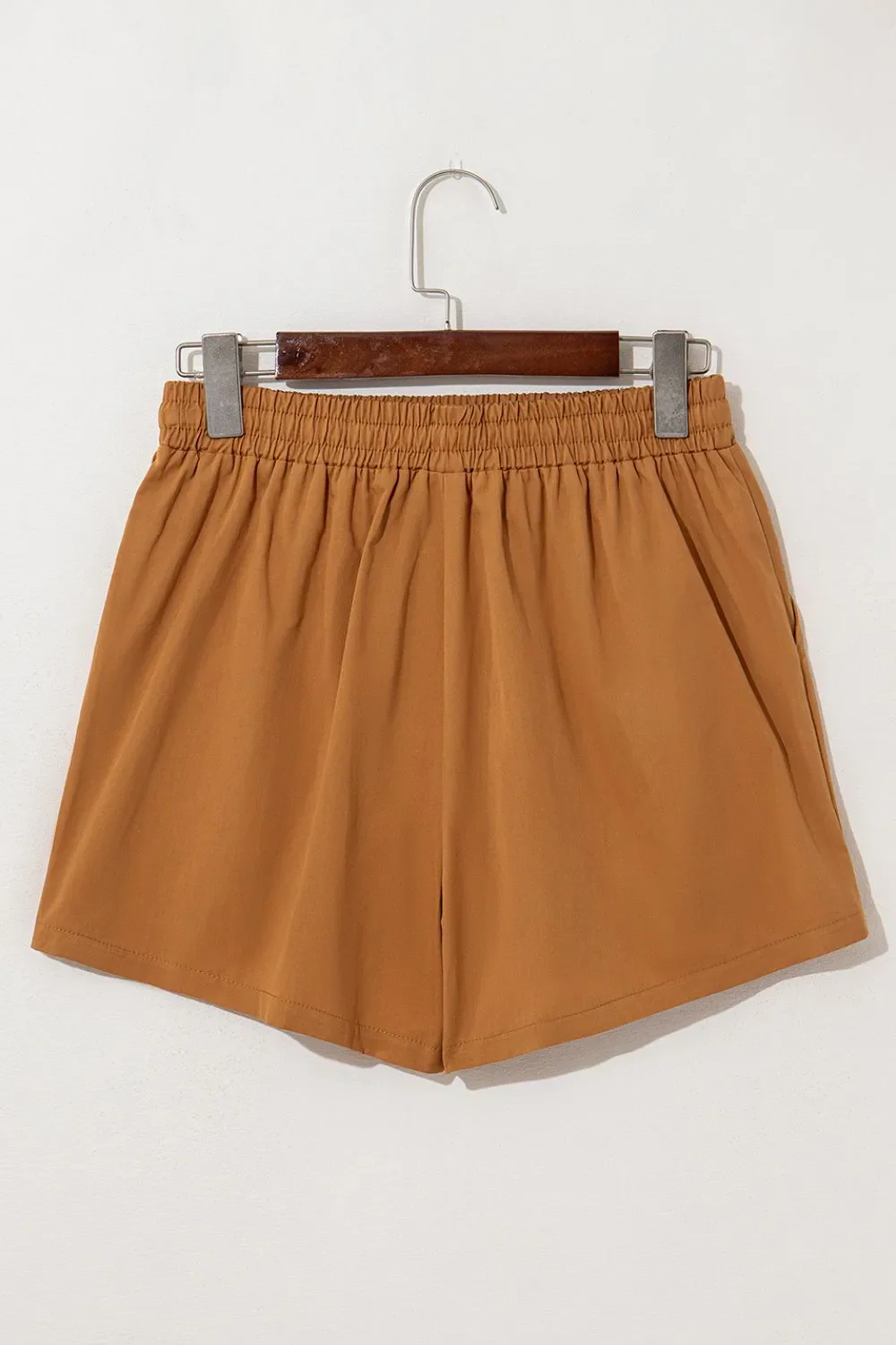 Embroidered Boho Tasseled Drawstring Elastic Waist Casual Shorts - Image 6