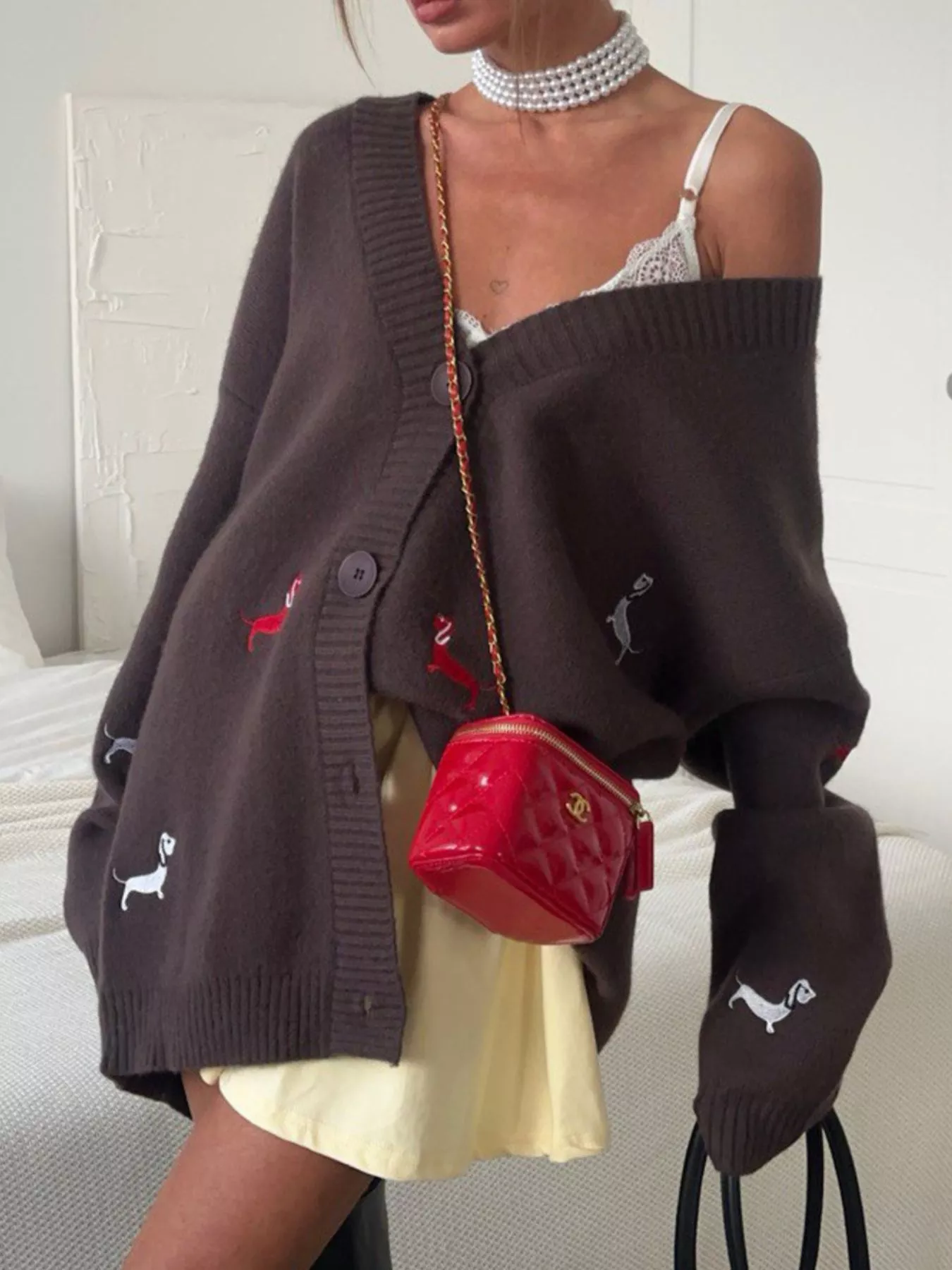 Embroidered Button Up Cardigan - Image 14