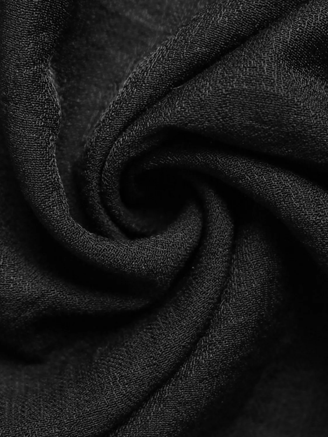 Embroidered Notched Half Sleeve Midi Dress - Image 8