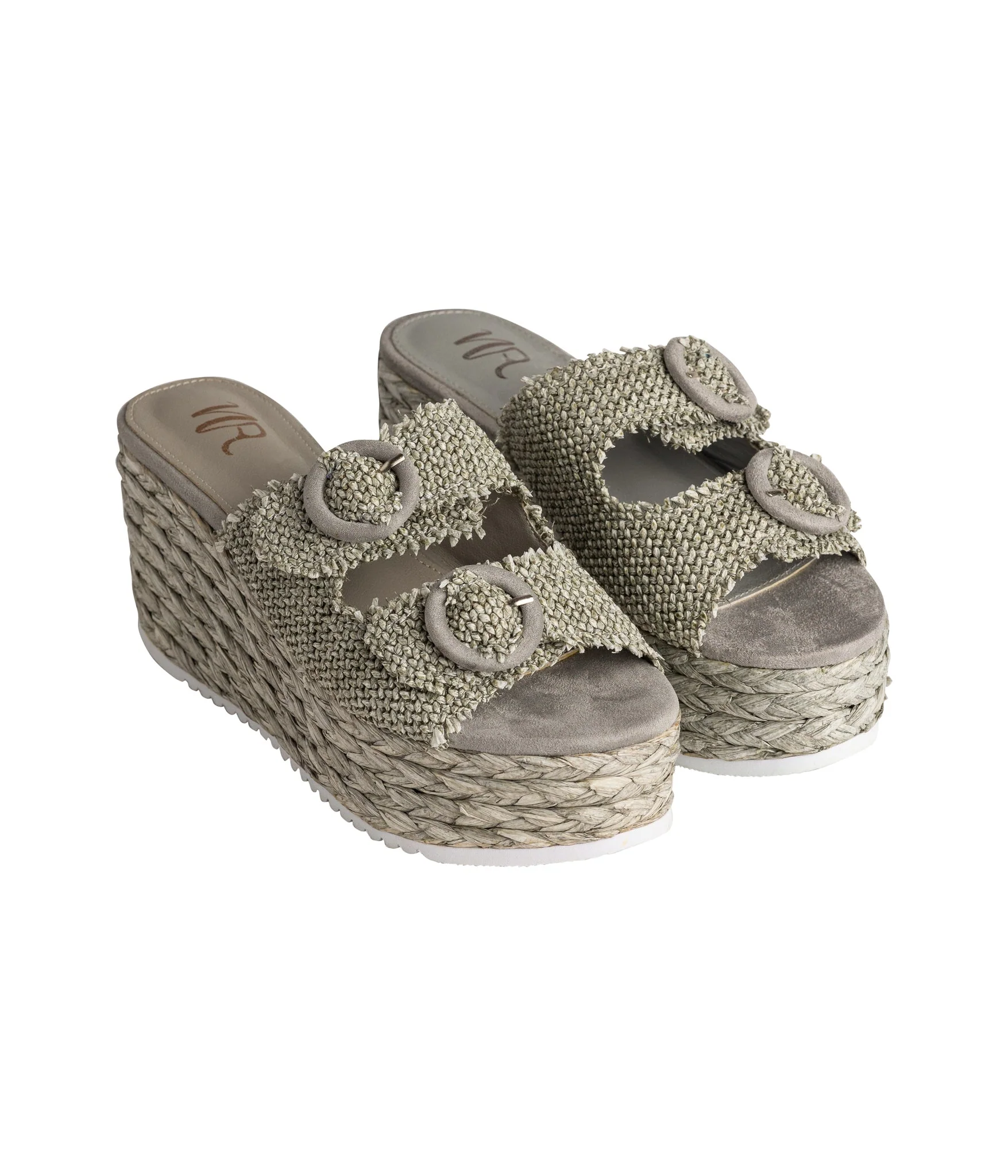 Eriwen Buckle Wedge in Teal - Image 2