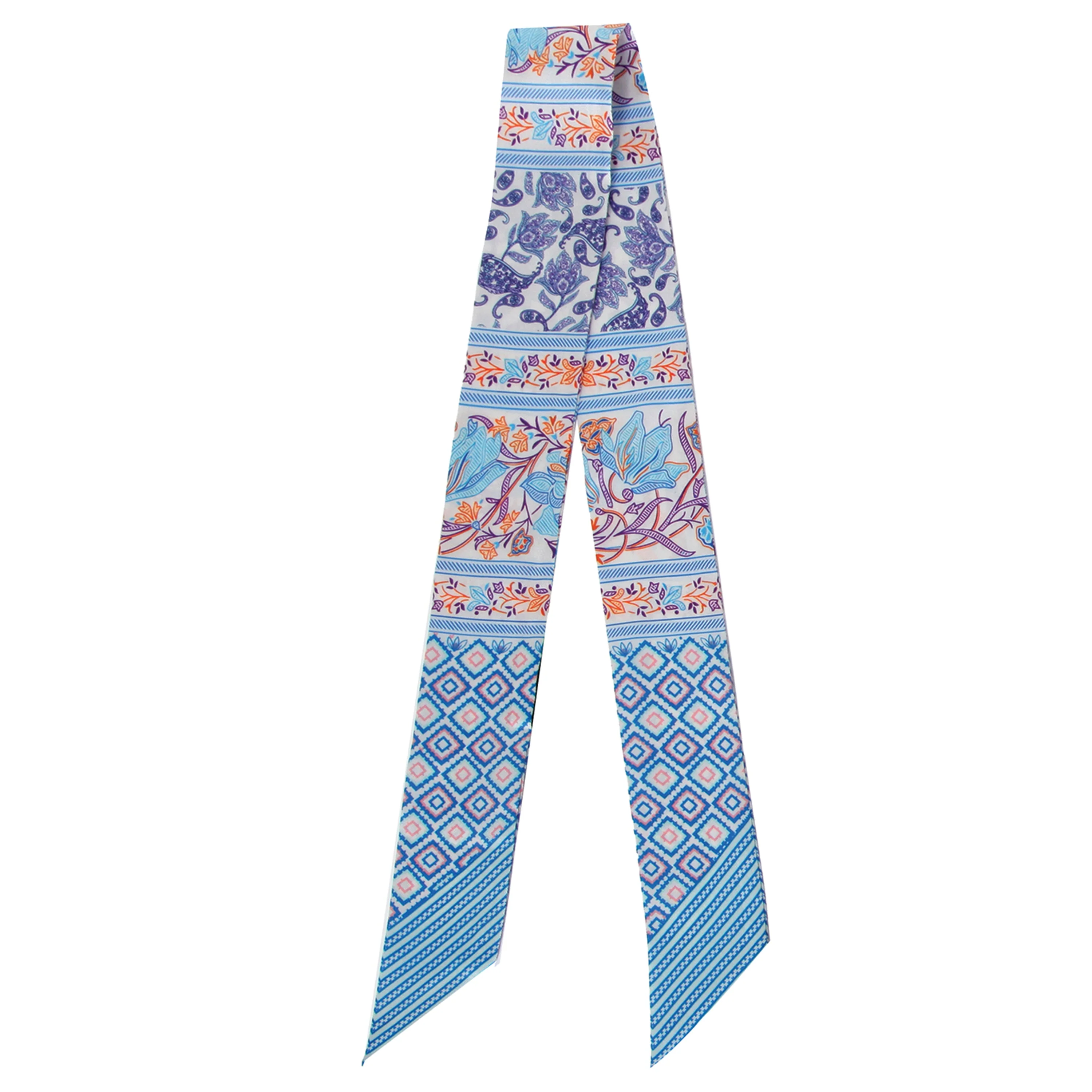 Ethnic Pattern Skinny Scarf - Image 4