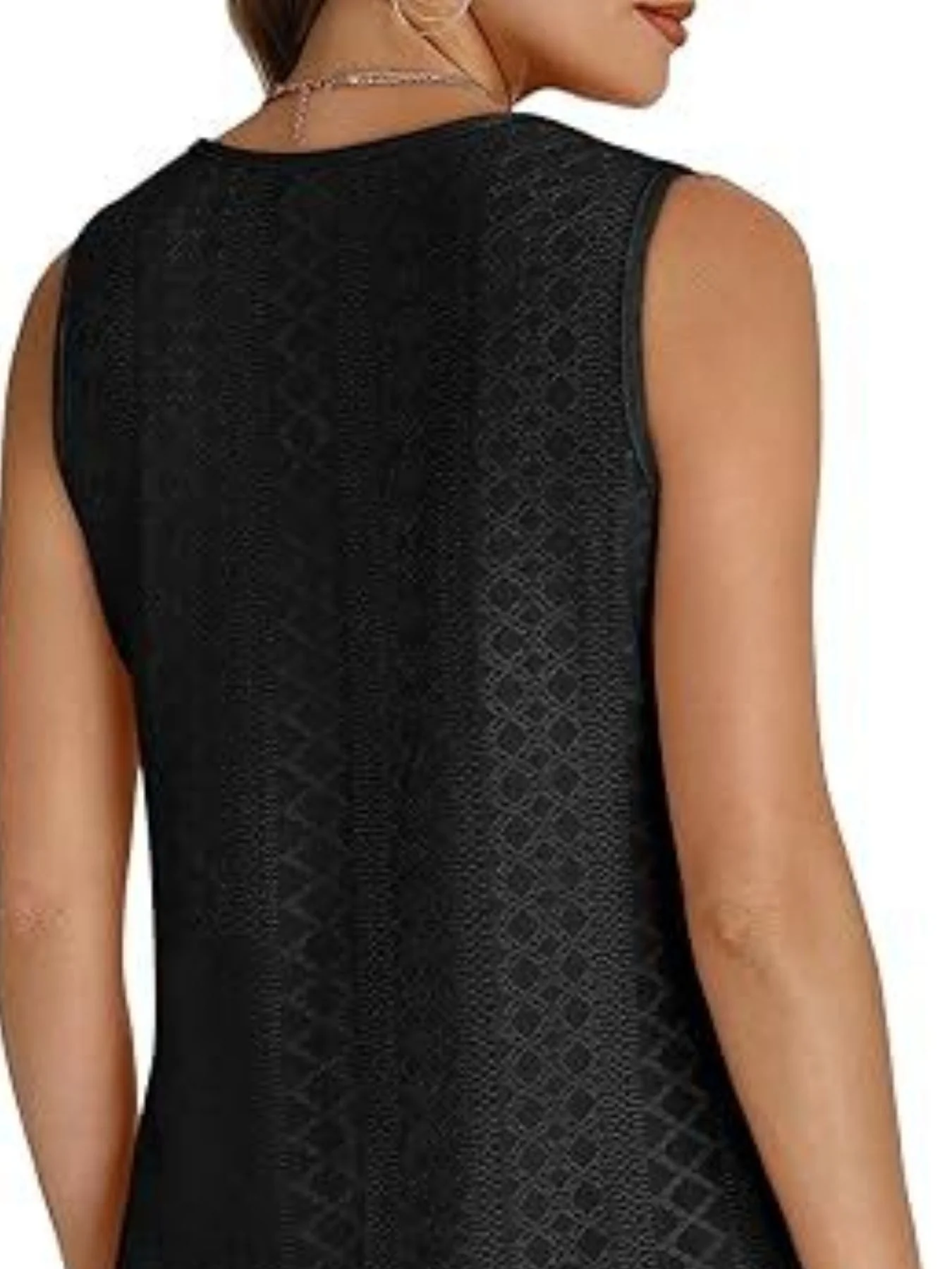 Eyelet V-Neck Tank - Image 25