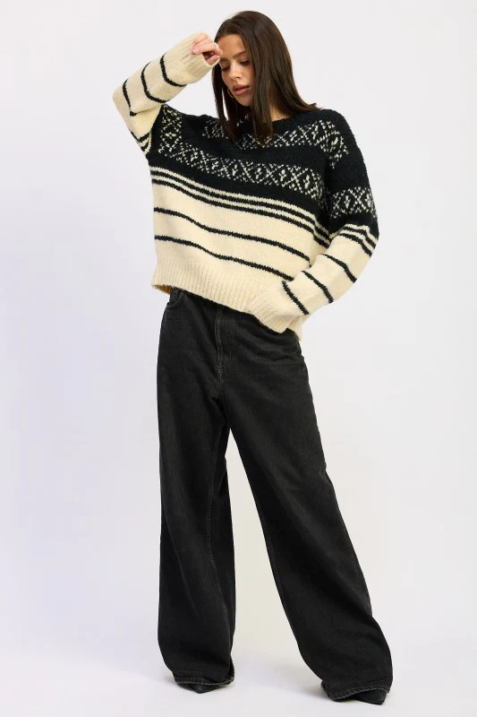 FAIR SLE STRIPED OVERSIZE SWEATER - Image 6