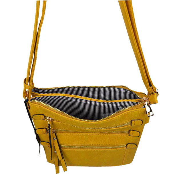 Fashionable Women's Soft Faux Leather Crossbody Purse Shoulder Bag - Image 9
