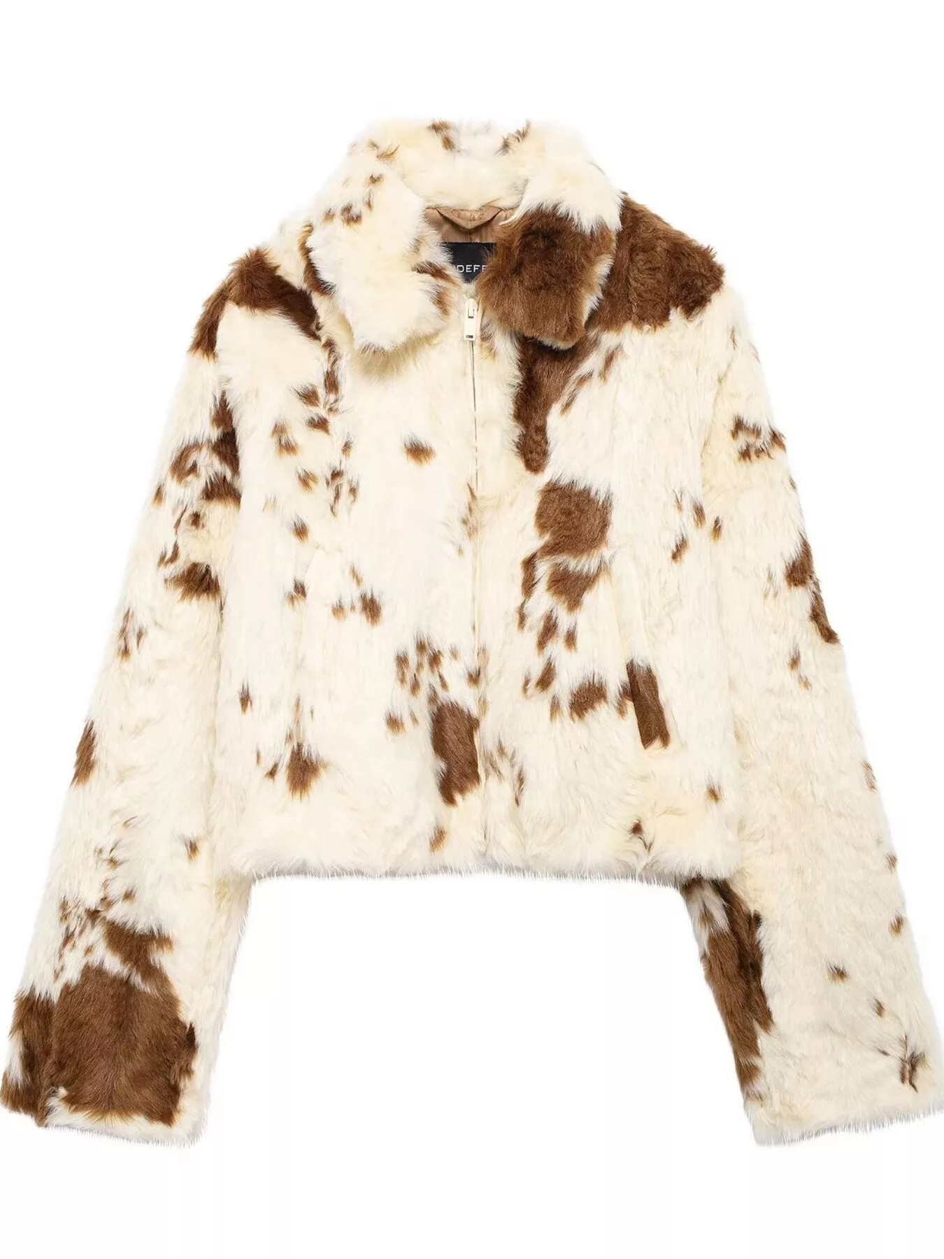 Faux Fur Zip Up Cropped Outerwear - Image 8