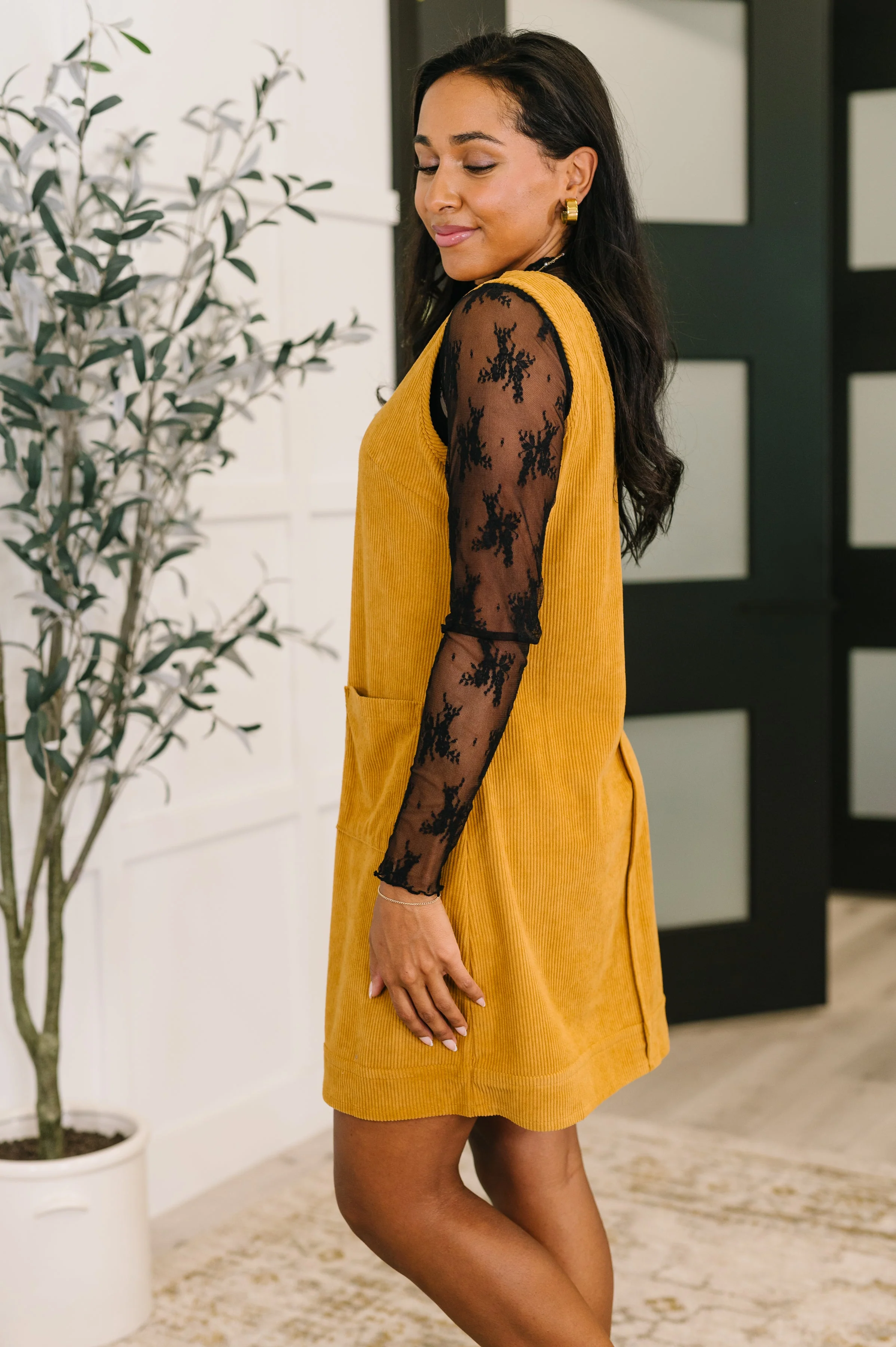 Feeling That Way Corduroy Dress - Image 4