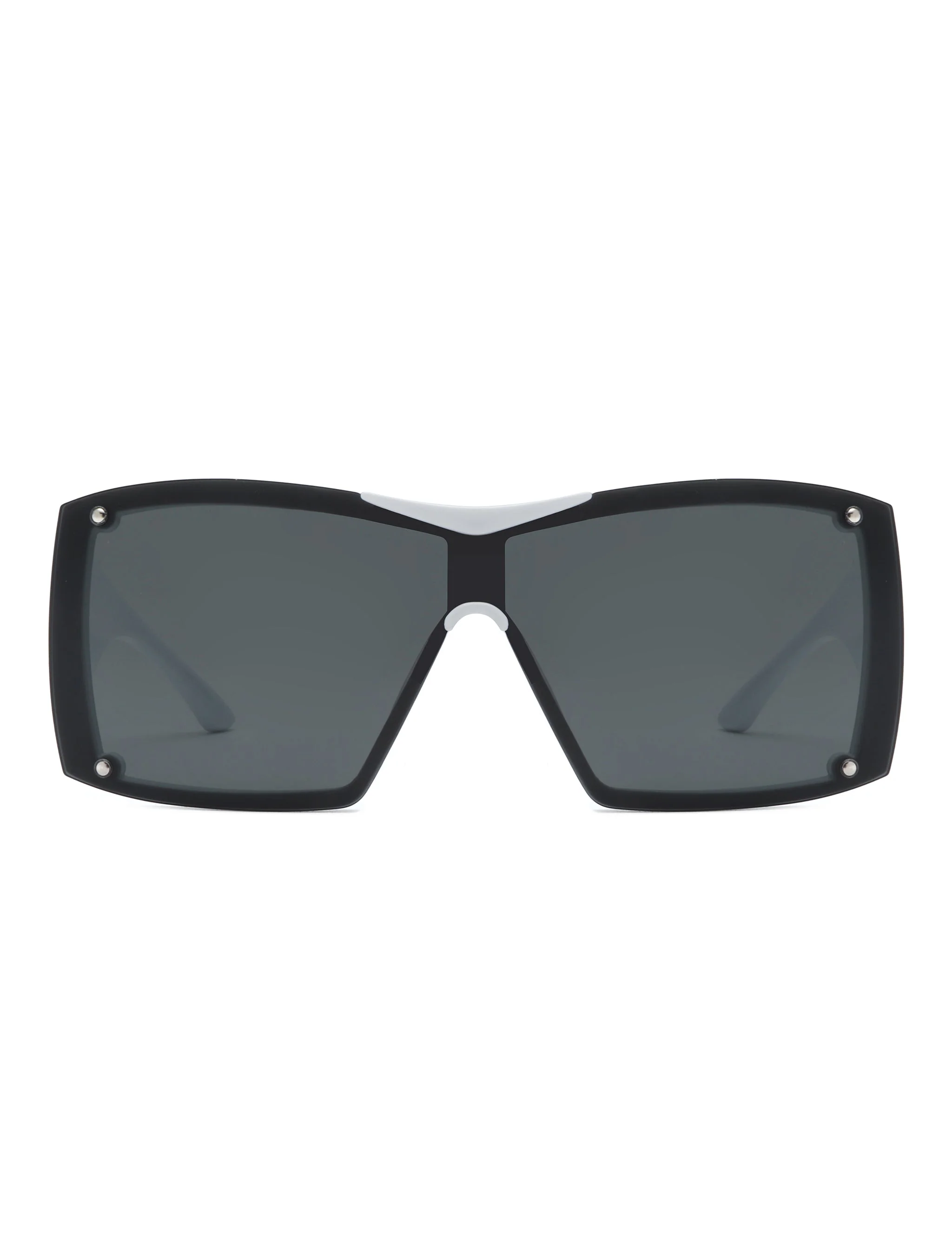 Fizz - Oversized Thick Frame Wrap-Around Women's Square Sunglasses - Image 11