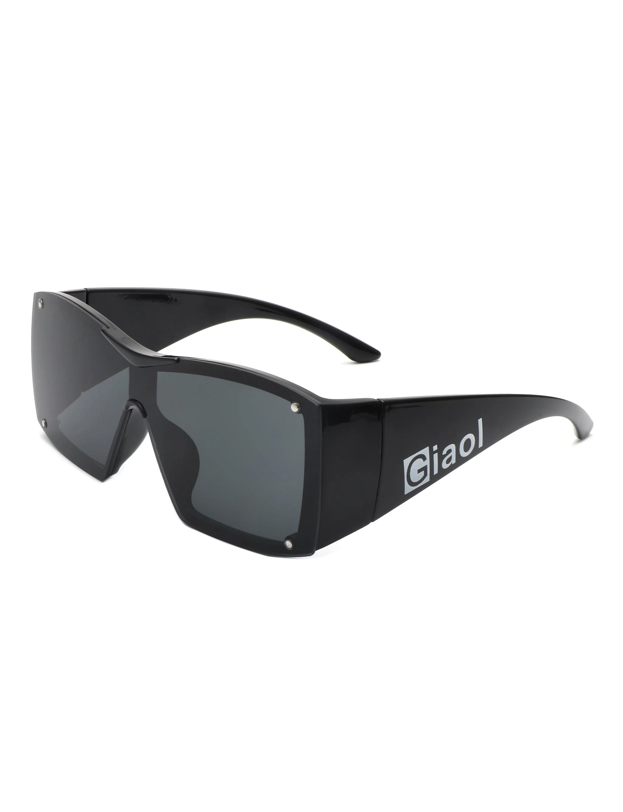 Fizz - Oversized Thick Frame Wrap-Around Women's Square Sunglasses - Image 3
