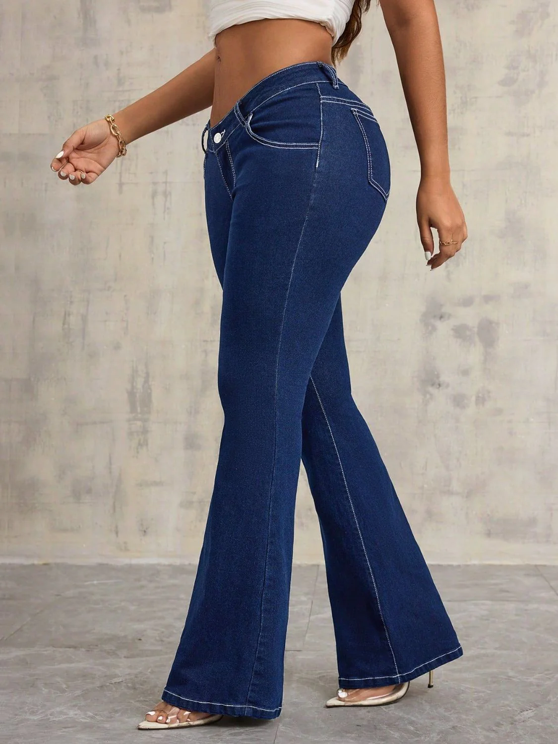 Flare Jeans with Pockets - Image 3