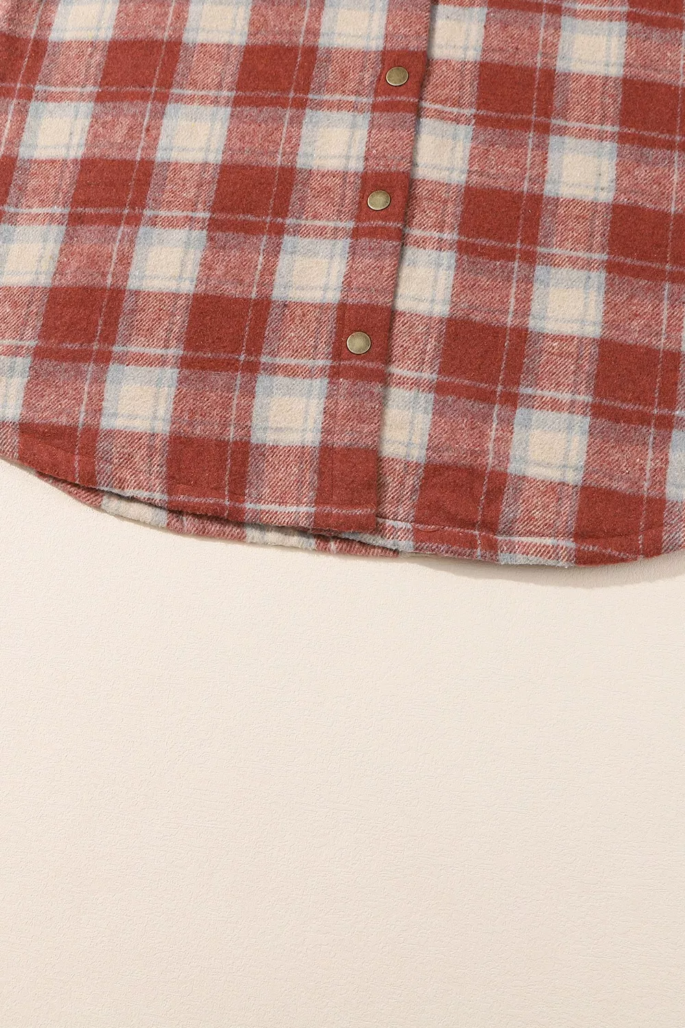Fleece Lined Plaid Hooded Jacket - Image 10