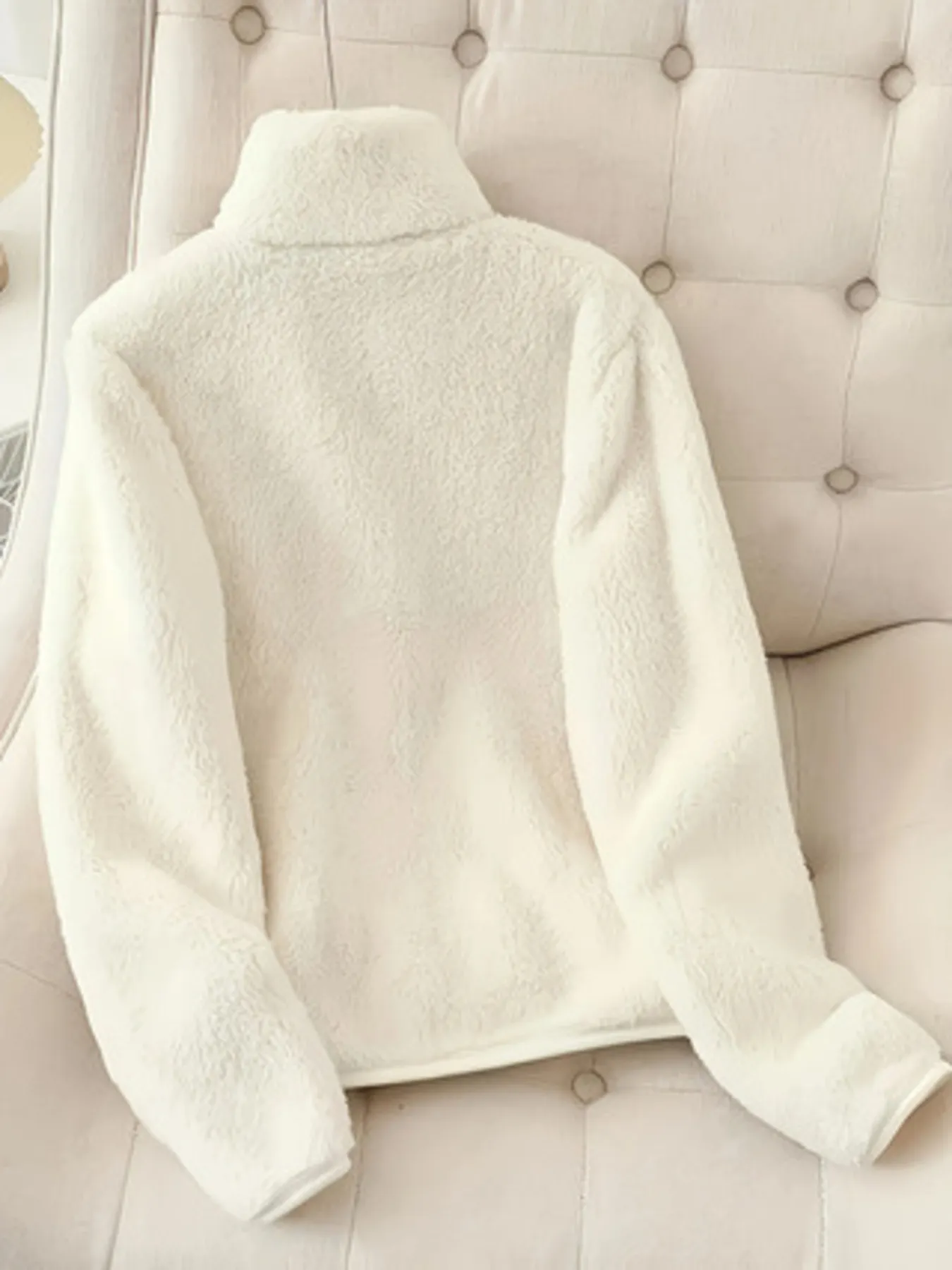 Fleece Long Sleeve Zip-Up Jacket - Image 2